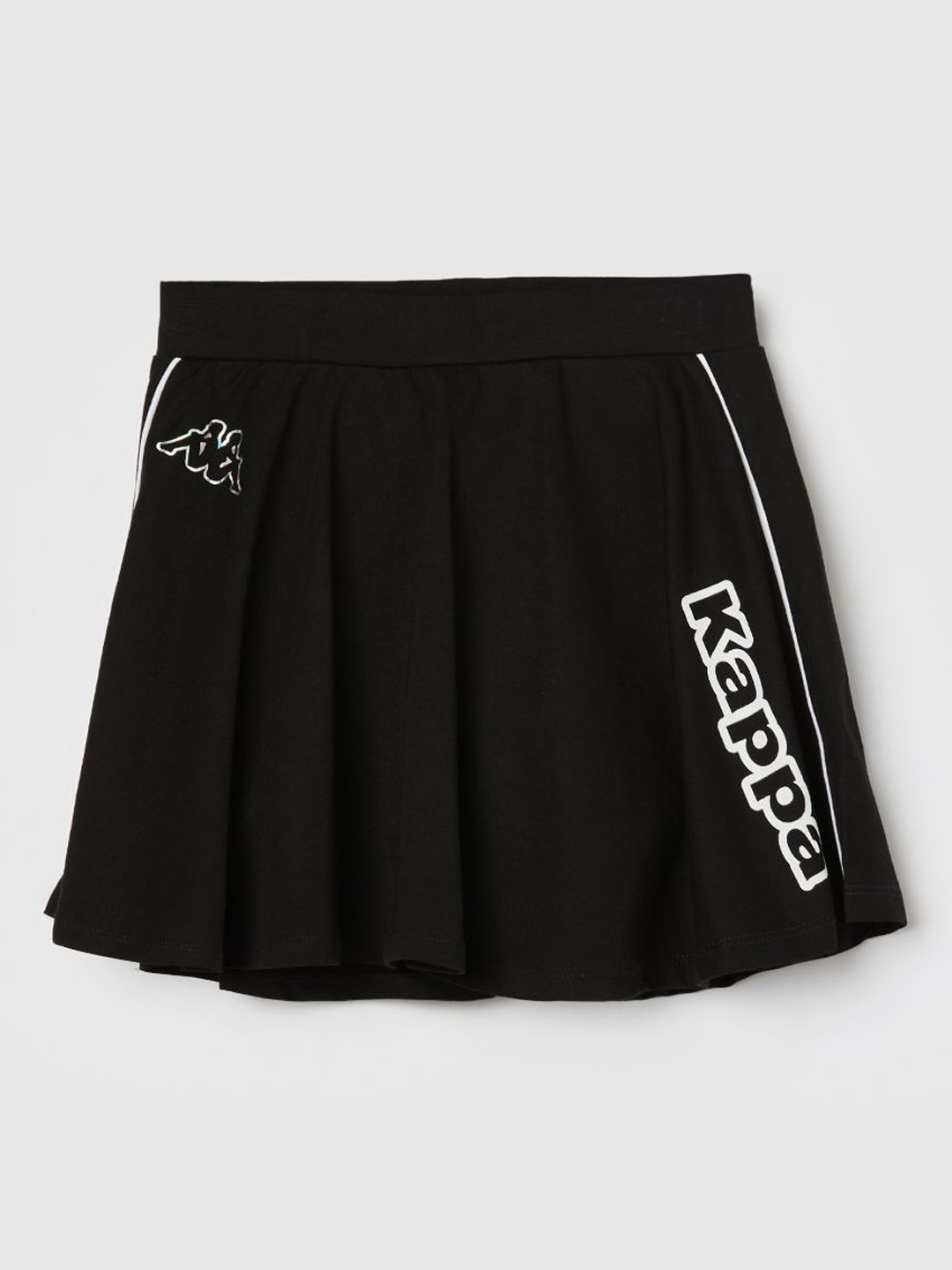 

Kappa Girls Mid-Rise Slip-On Sports Shorts, Black