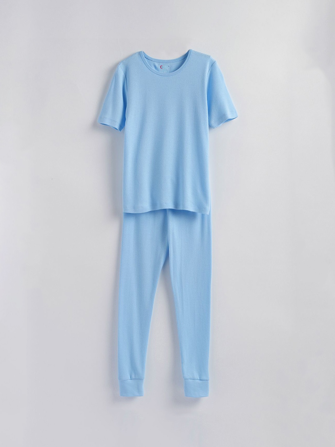 

Charm n Cherish Kids Ribbed Thermal Set, Blue