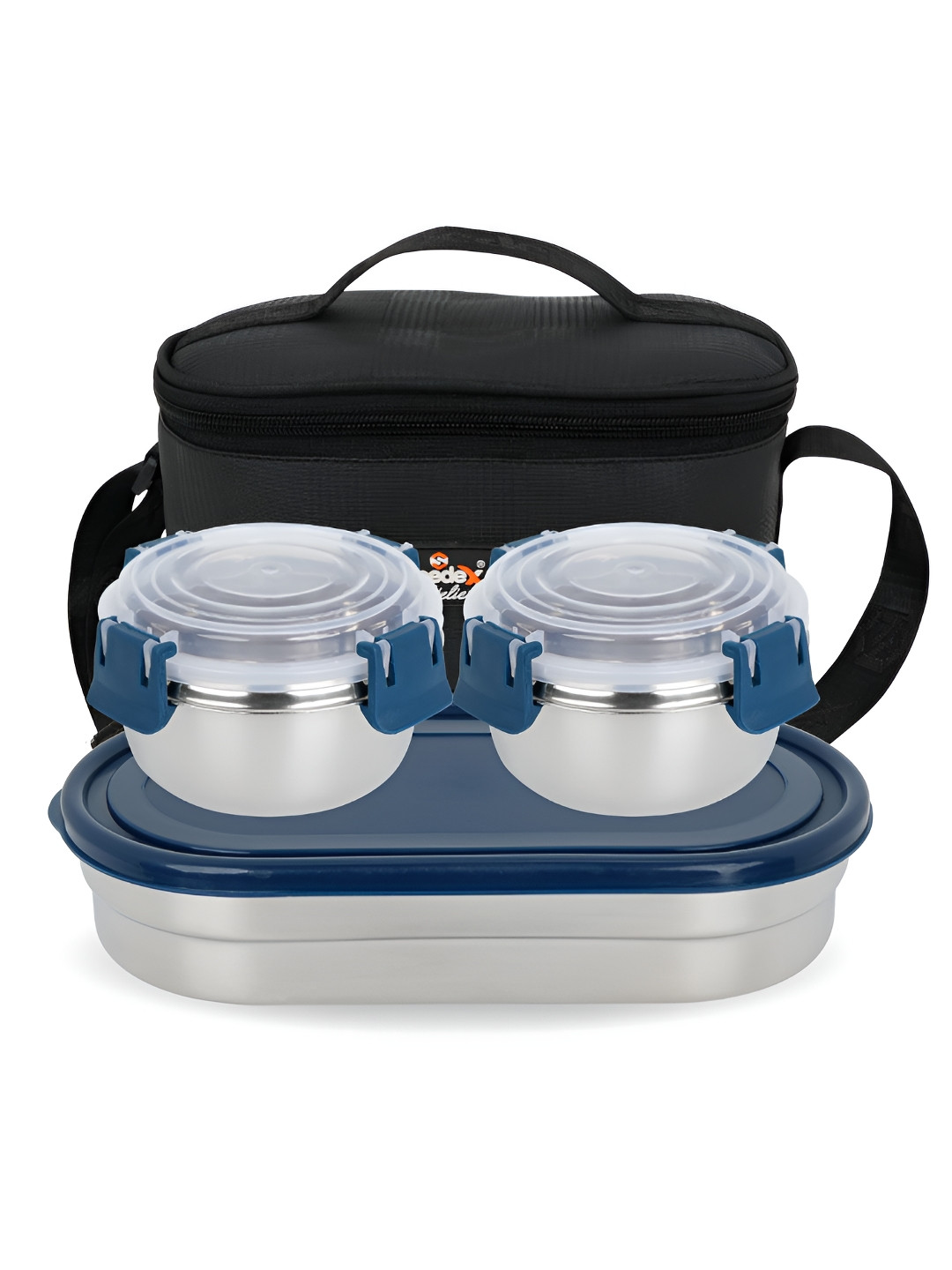 

Speedex Blue 2024 Stainless Steel Easy to Clean Lunch Box