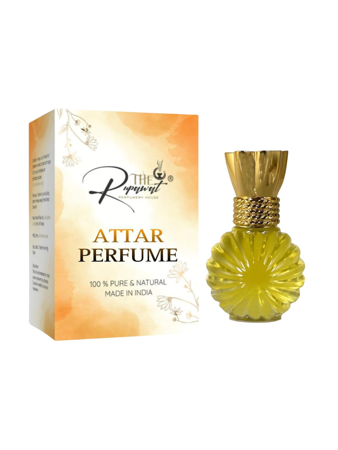 

THE RUPAWAT Perfumery House Dark Coffee Premium 100% Natural Alcohol Free Attar - 12 ml, Transparent