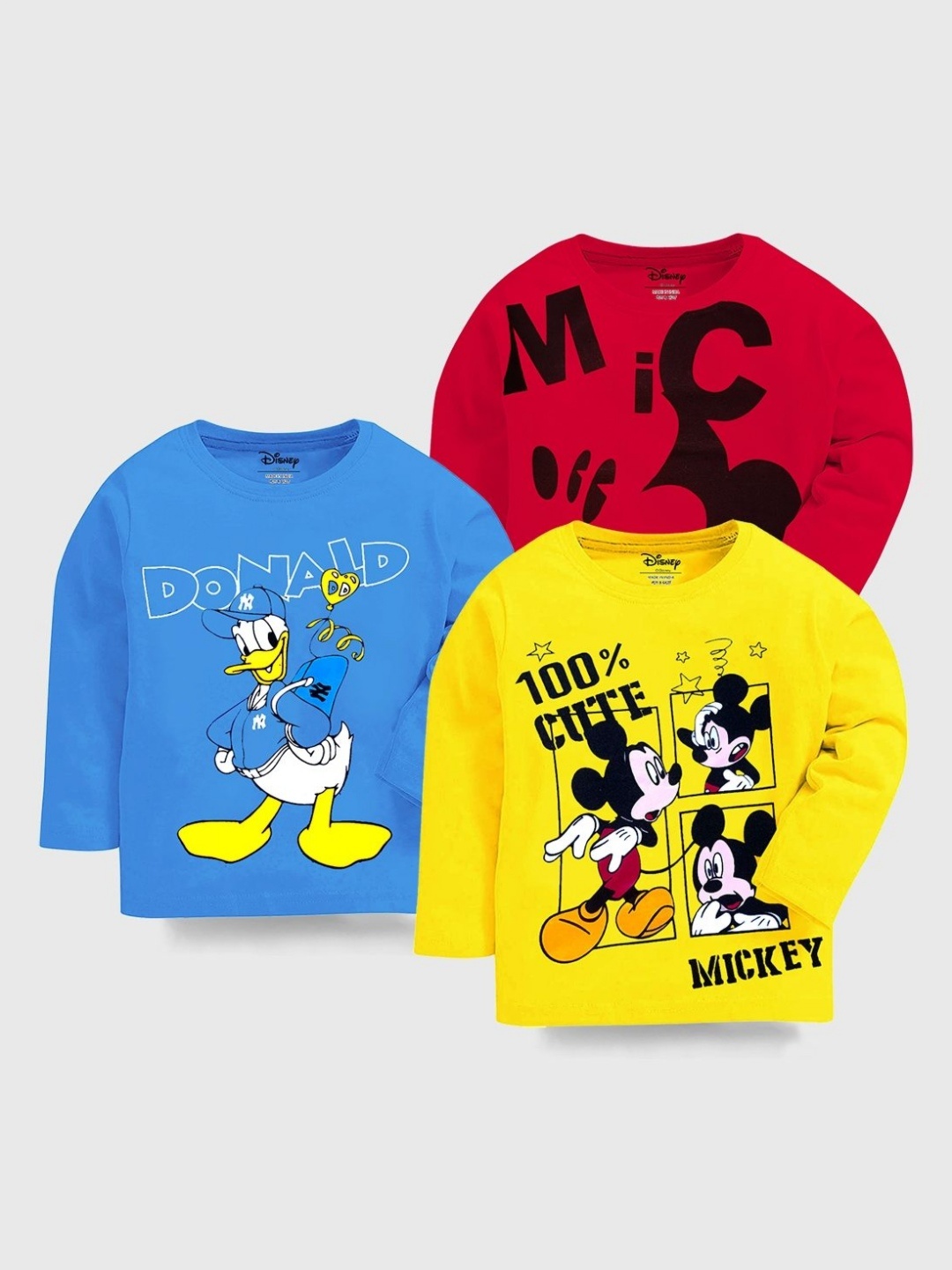 

Disney By Miss and Chief Boys 3 Printed Applique T-shirt, Multi