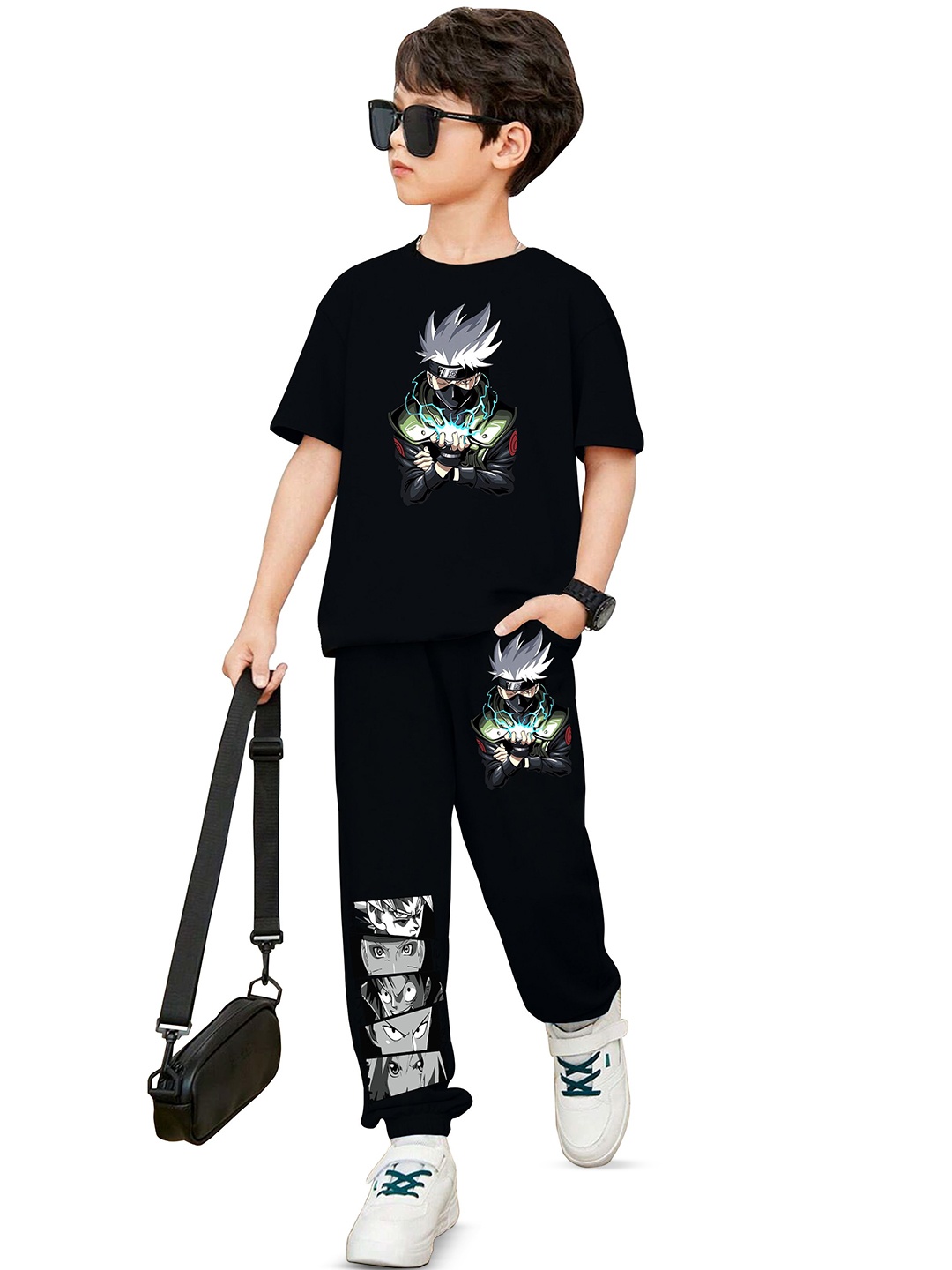 

BAESD Boys Printed T-shirt, Black