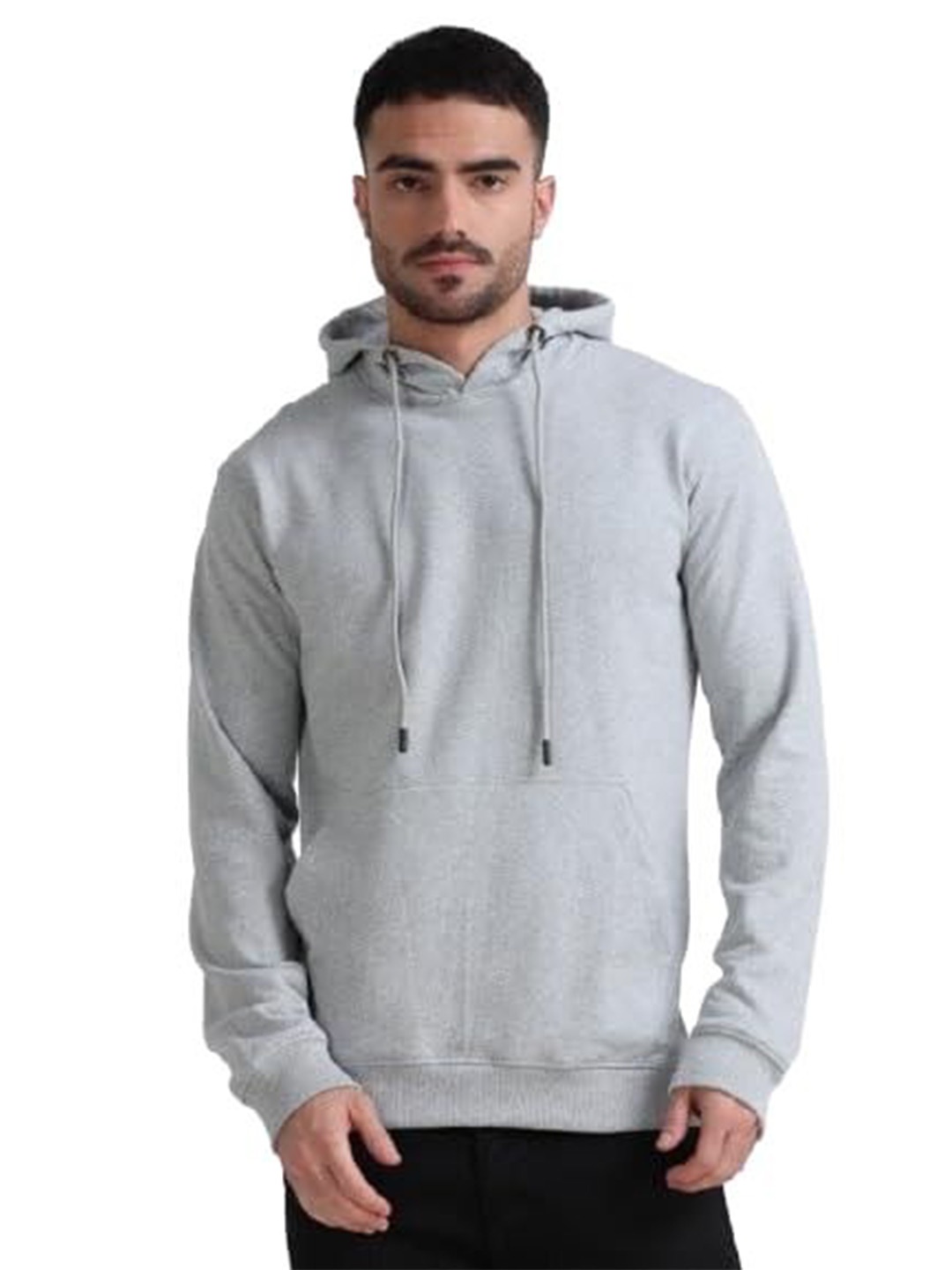 

GAINELL Men Hooded Sweatshirt, Grey