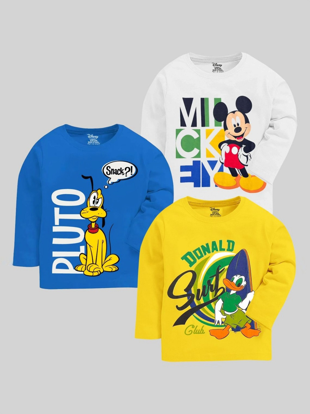 

Disney By Miss and Chief Boys 3 Printed Applique T-shirt, Multi