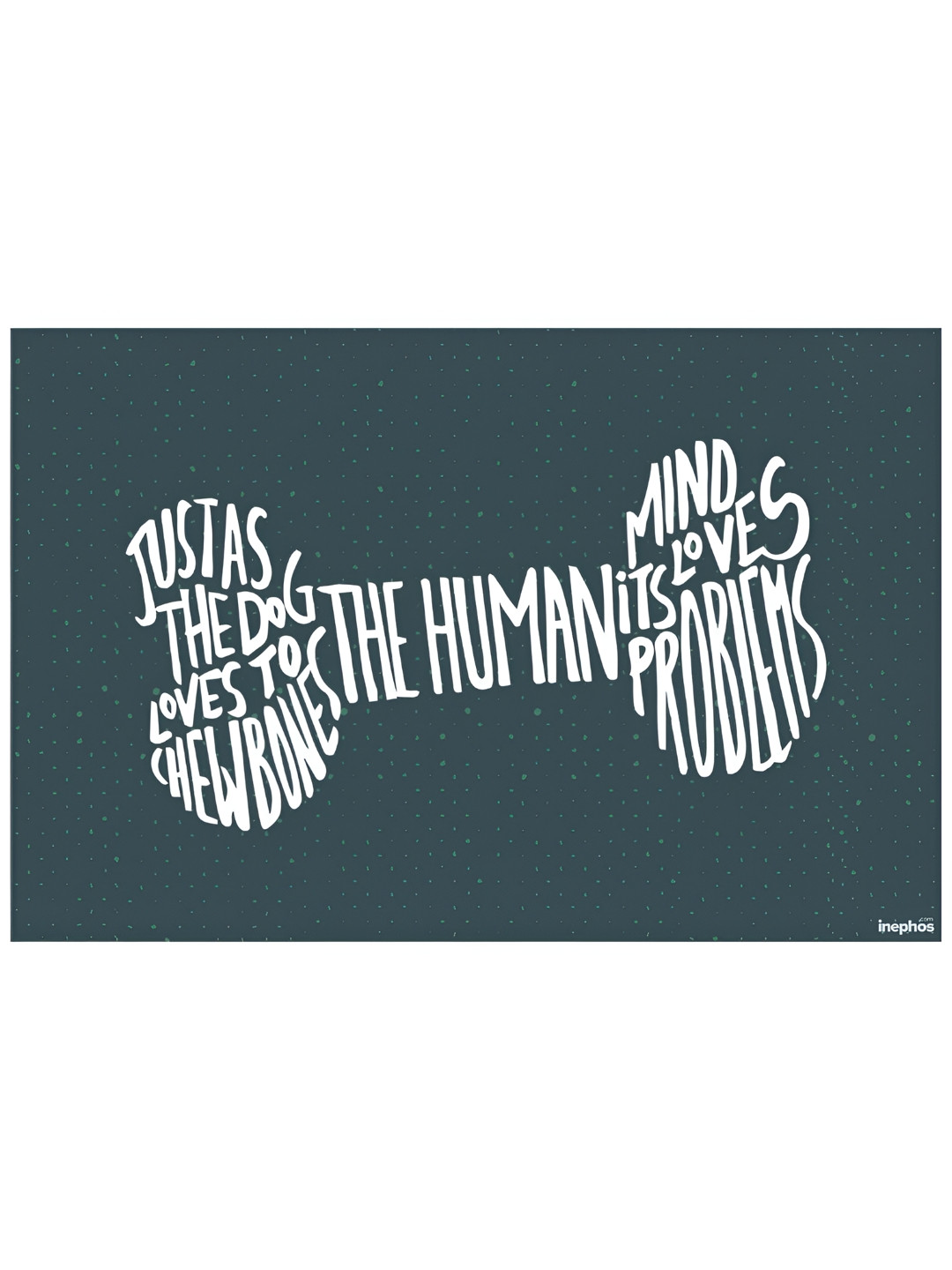 

Inephos Grey and White Printed Paper Creative Artwork Wall Poster