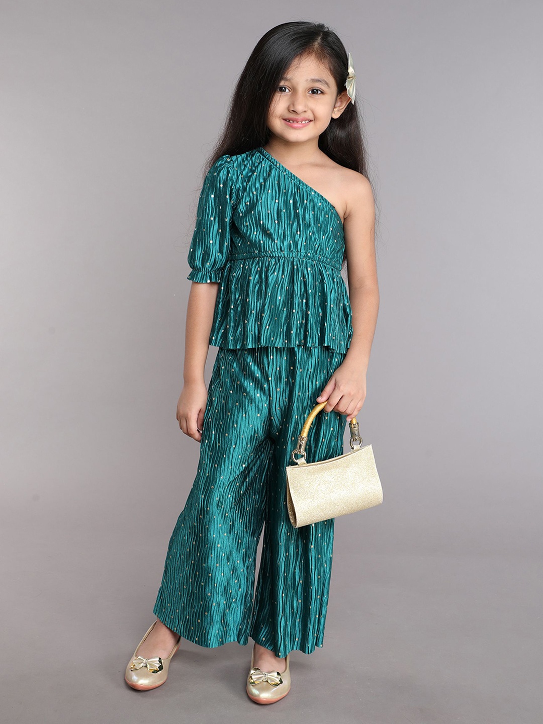 

taffykids Girls Top with Trousers, Green