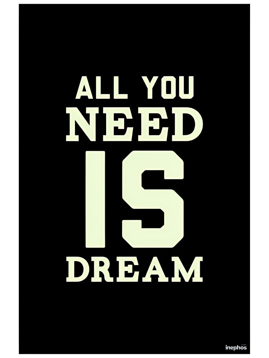 

Inephos Black & Green Printed Paper Creative Artwork Wall Poster