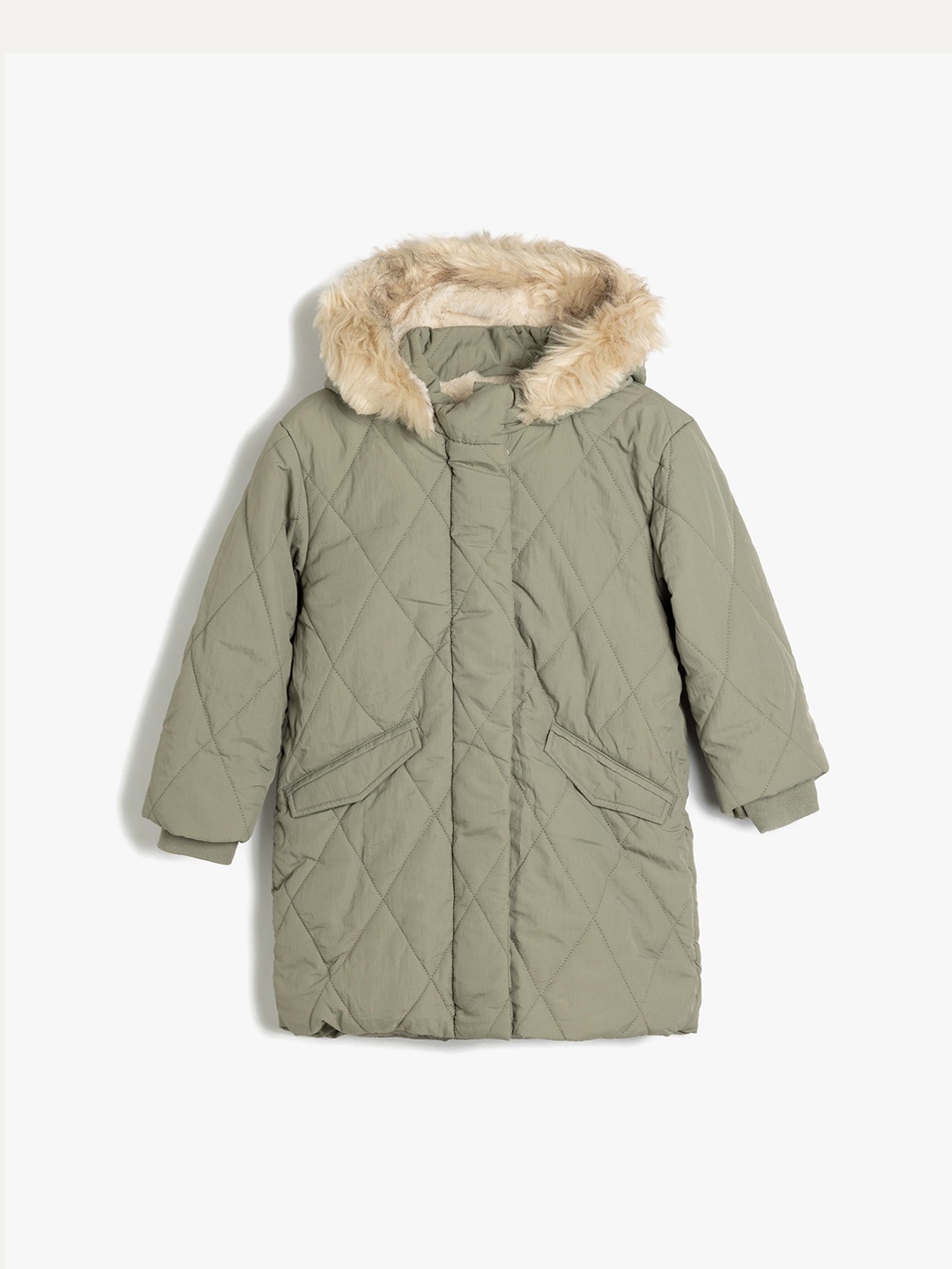 

Koton Girls Hooded Jackets, Green