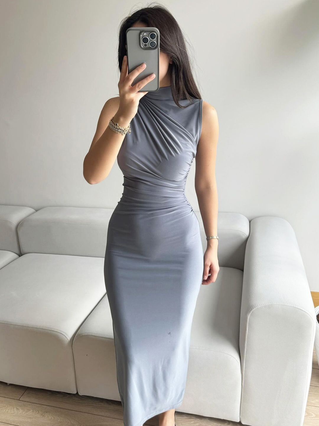 

StyleCast Bodycon Midi Dress, Grey