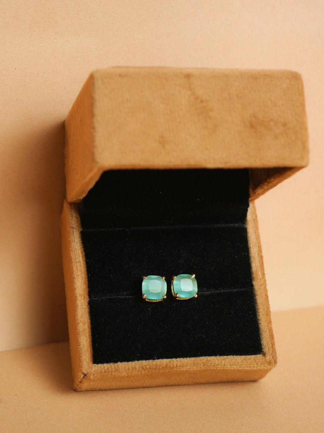 

VIRAASI Square Studs Earrings, Blue