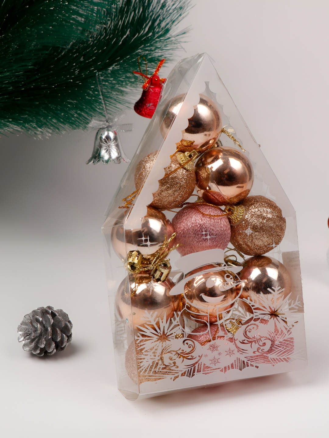 

Archies Pastel Theme Christmas Hanging Ornaments, Beige