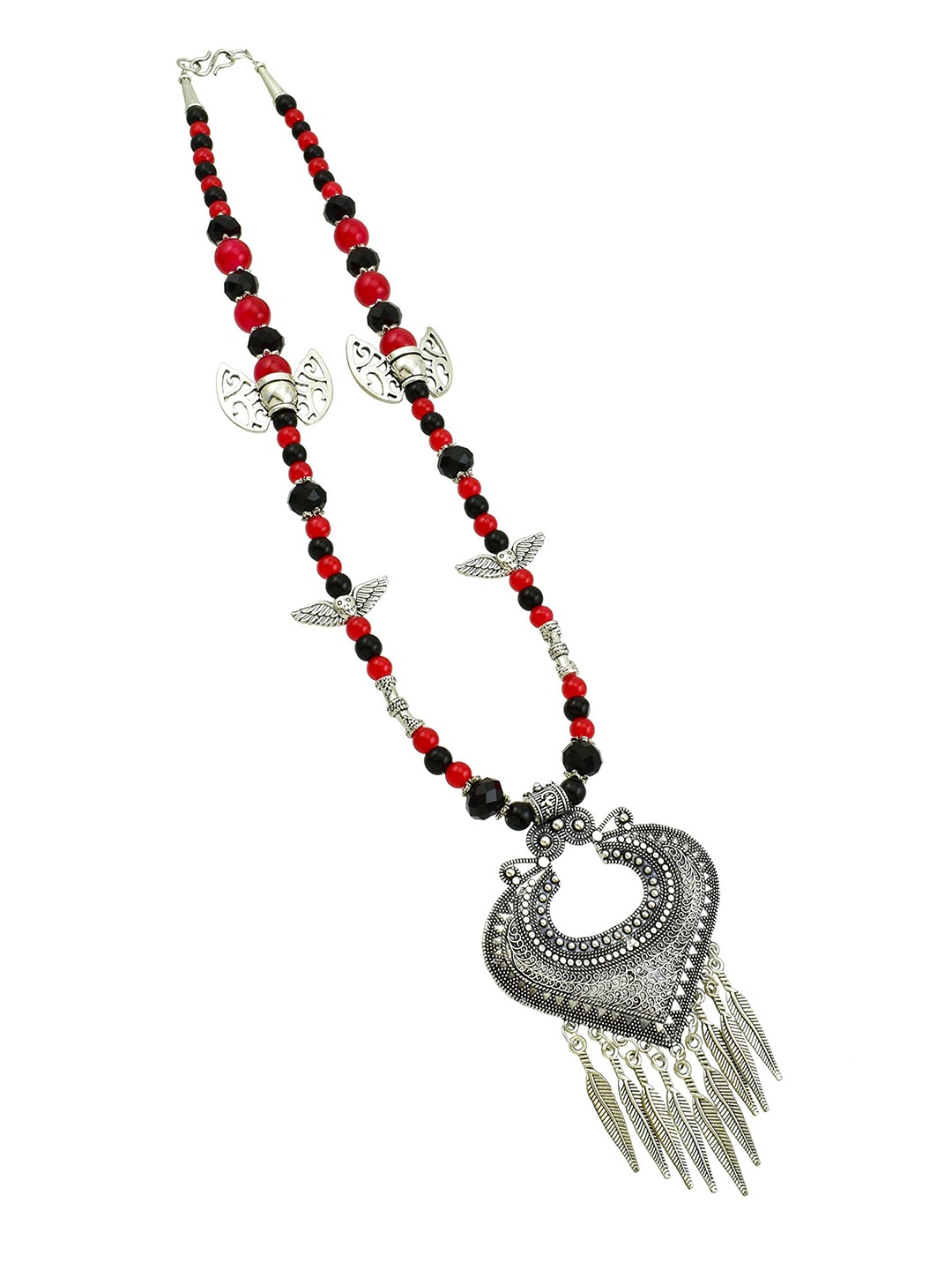 

HIGH TRENDZ Silver-Plated Handcrafted Necklace