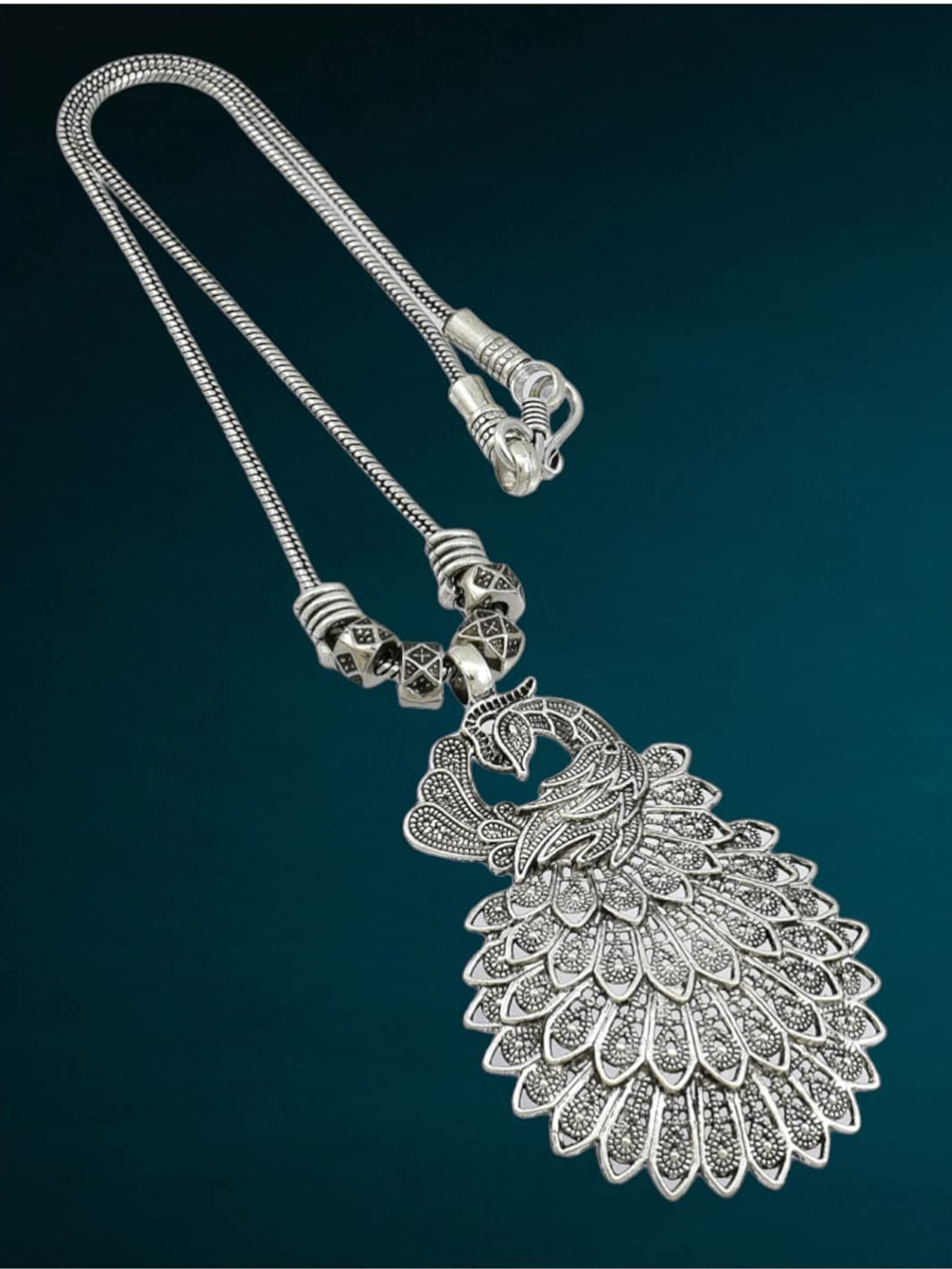 

HIGH TRENDZ Handcrafted Necklace, Silver