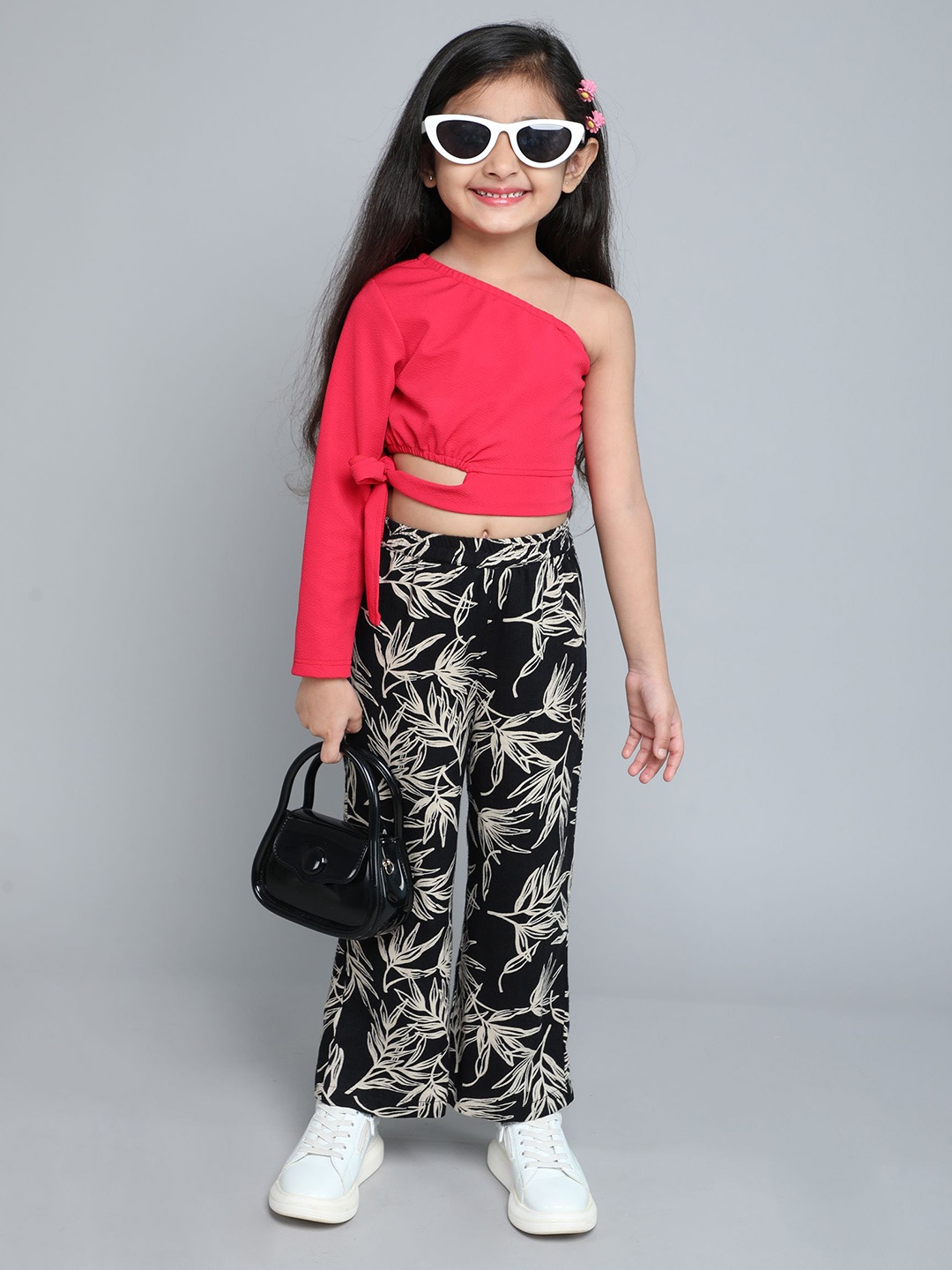 

taffykids Girls Top with Trousers, Pink