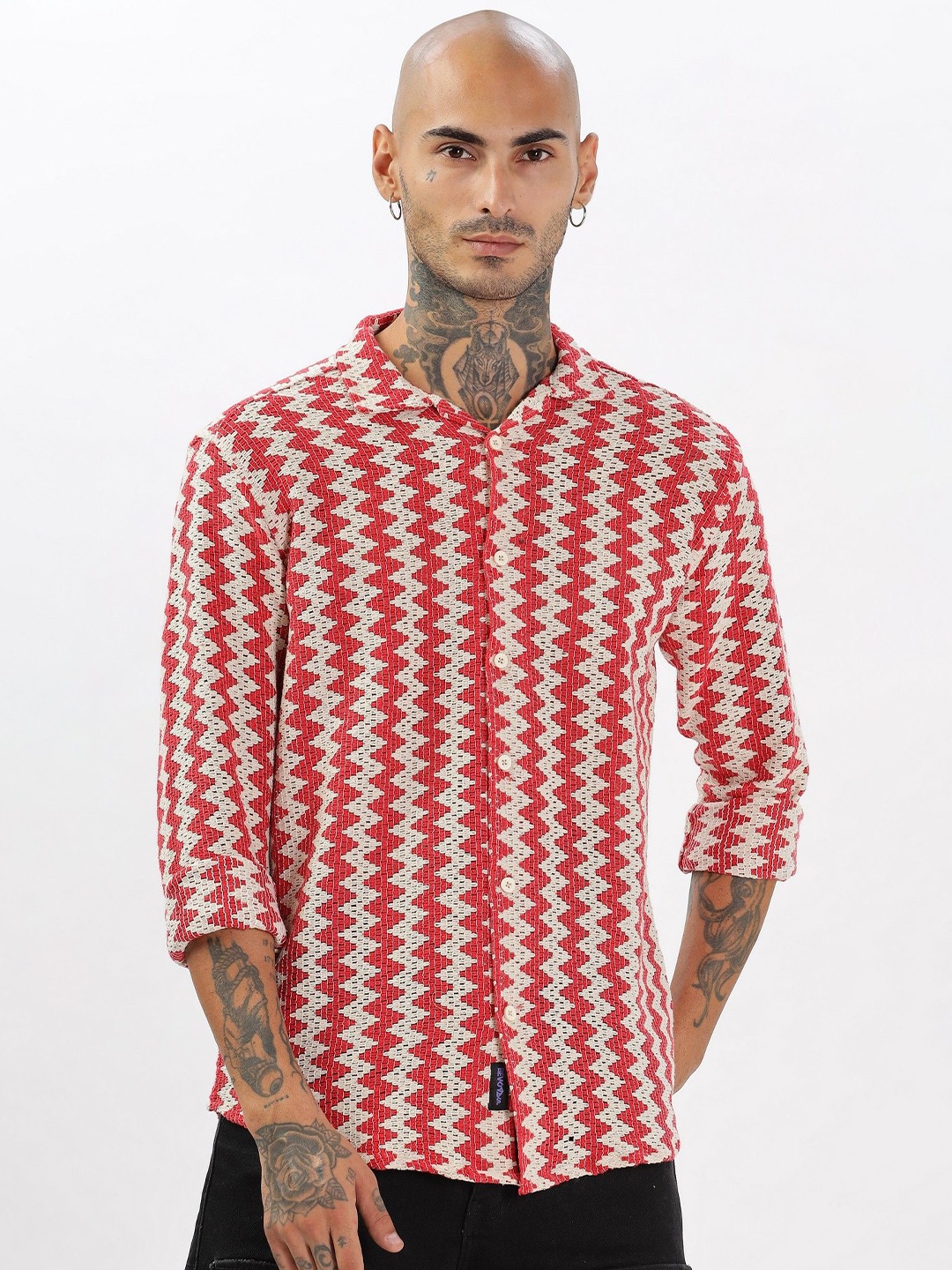 

BEVDAAS Men Comfort Opaque Casual Shirt, Orange