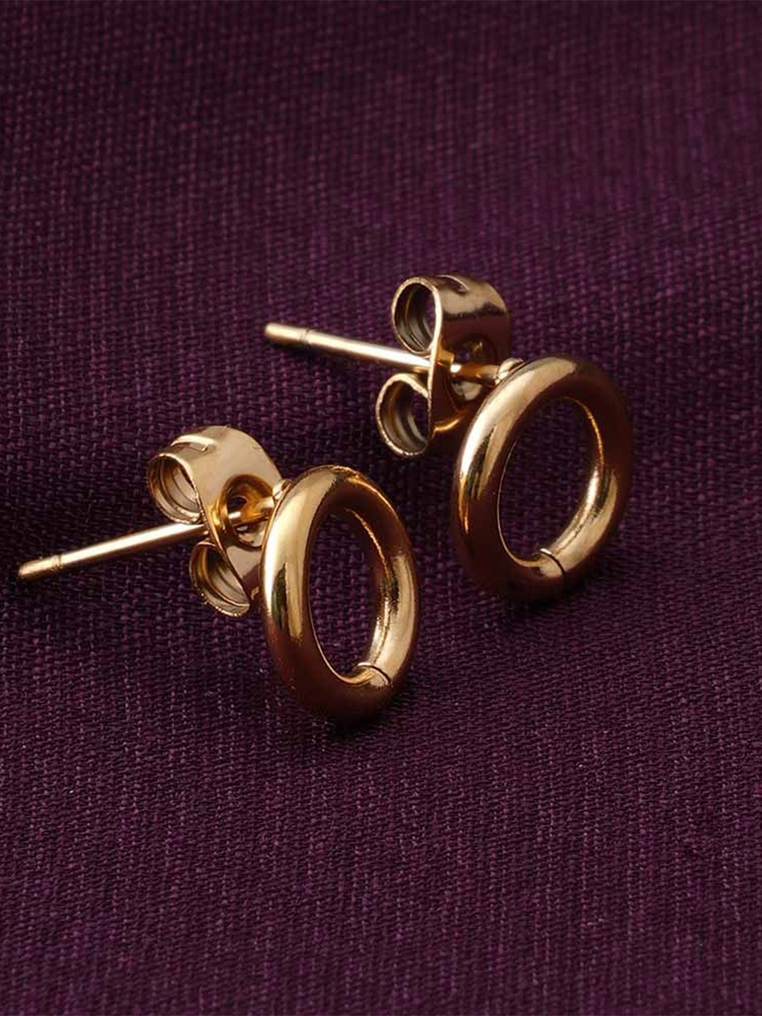 

PALMONAS Classic Studs Earrings, Gold