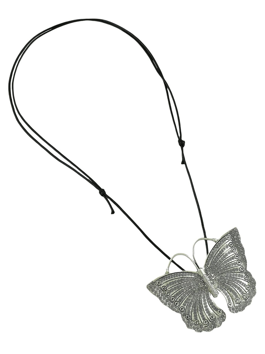 

HIGH TRENDZ Oxidised Necklace, Silver