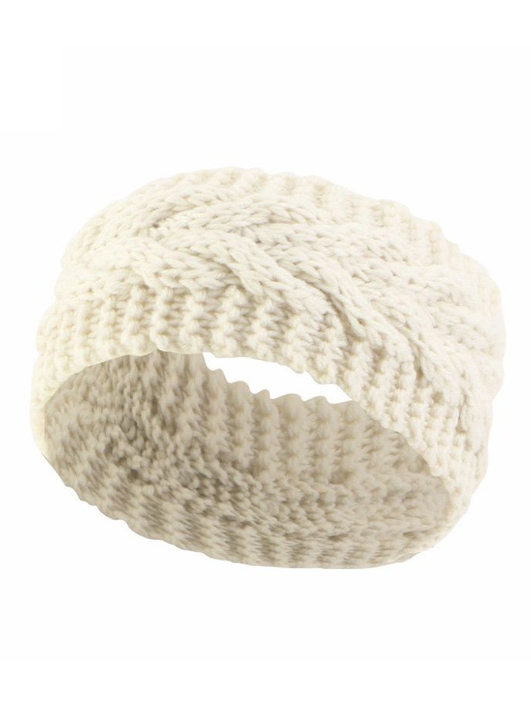 

Alexvyan Off White Knitted Headband