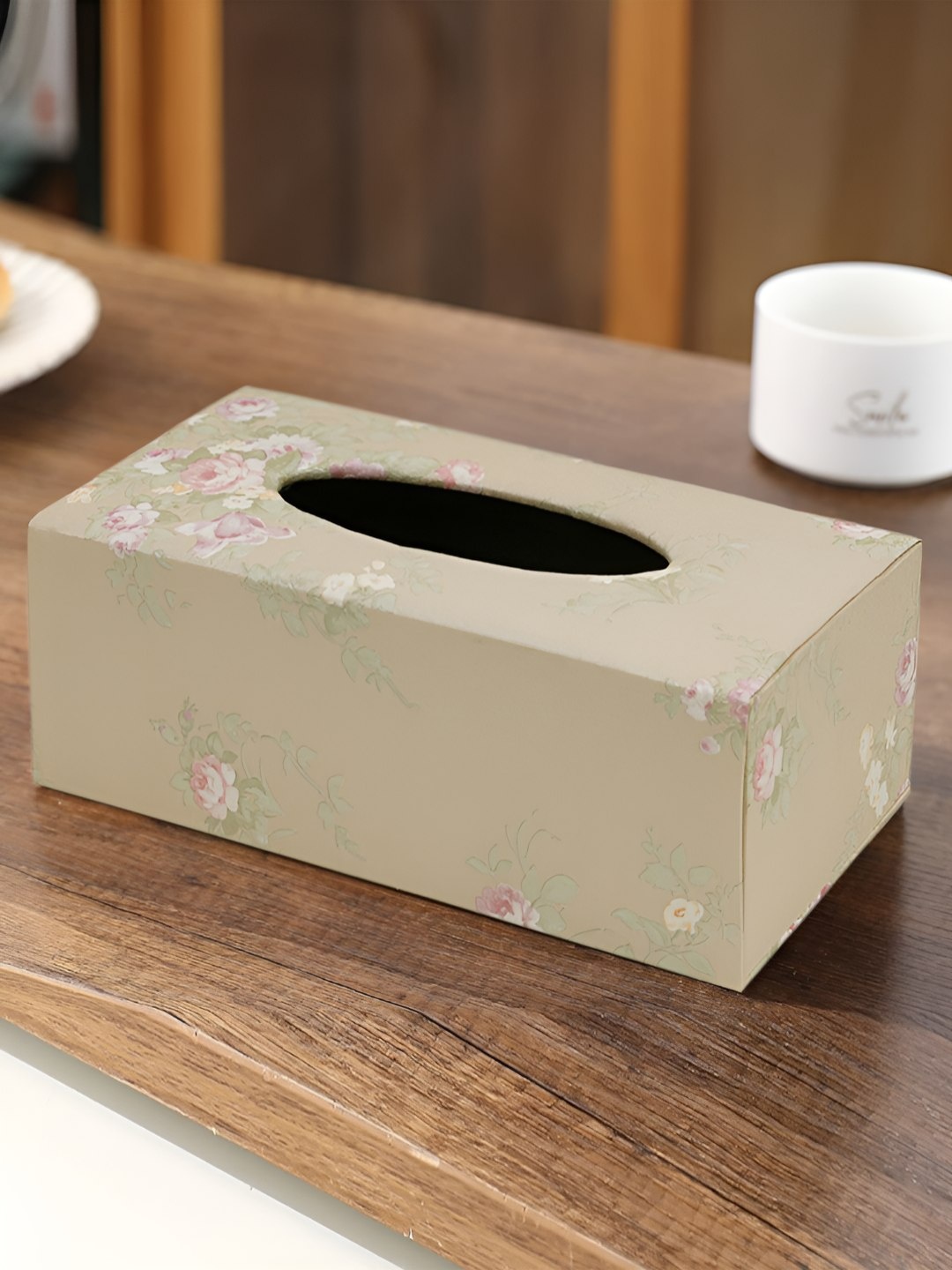 

HOKIPO Gold-Toned Wood Tissue Holders