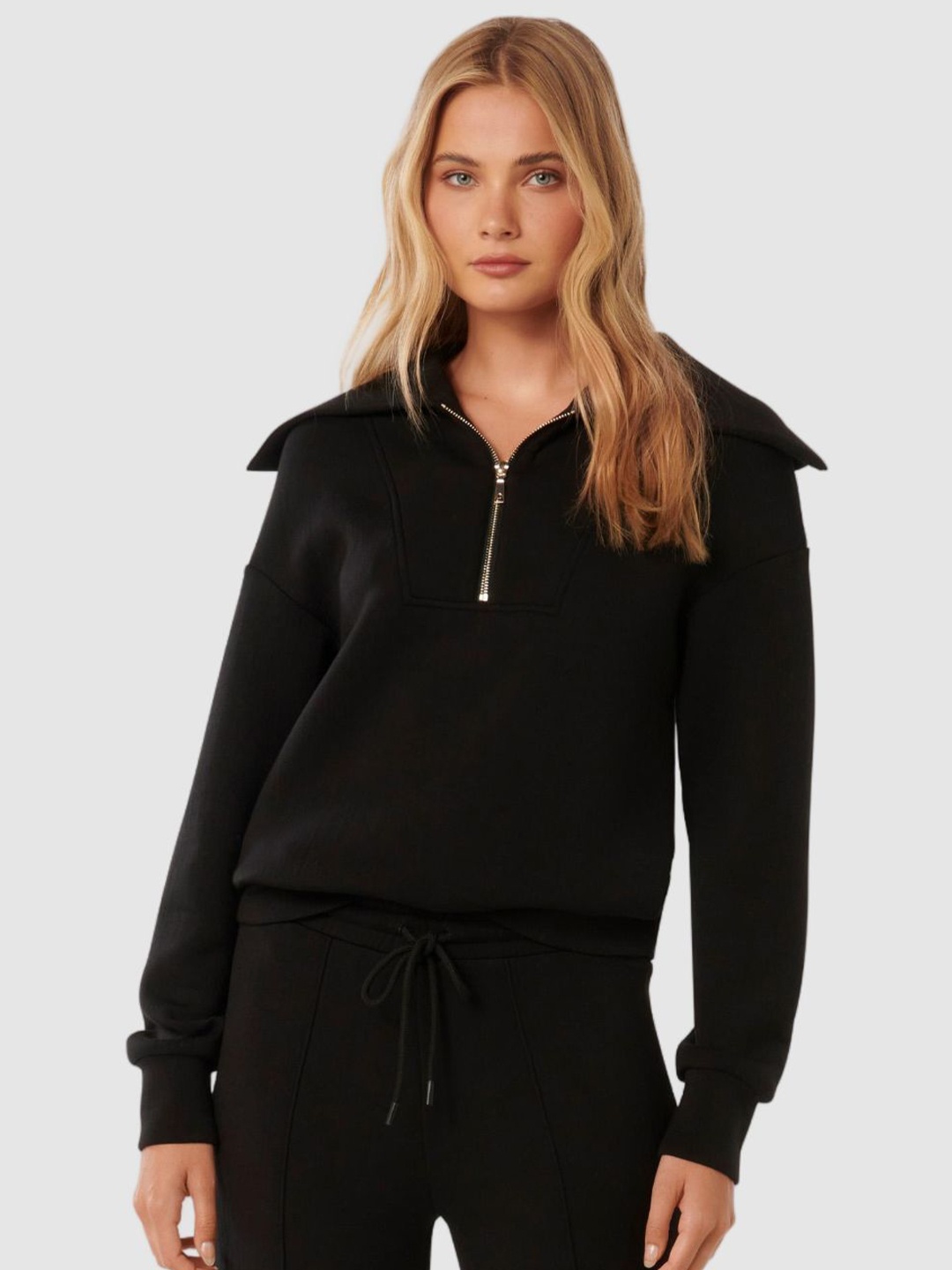 

Forever New Women Sweatshirt, Black