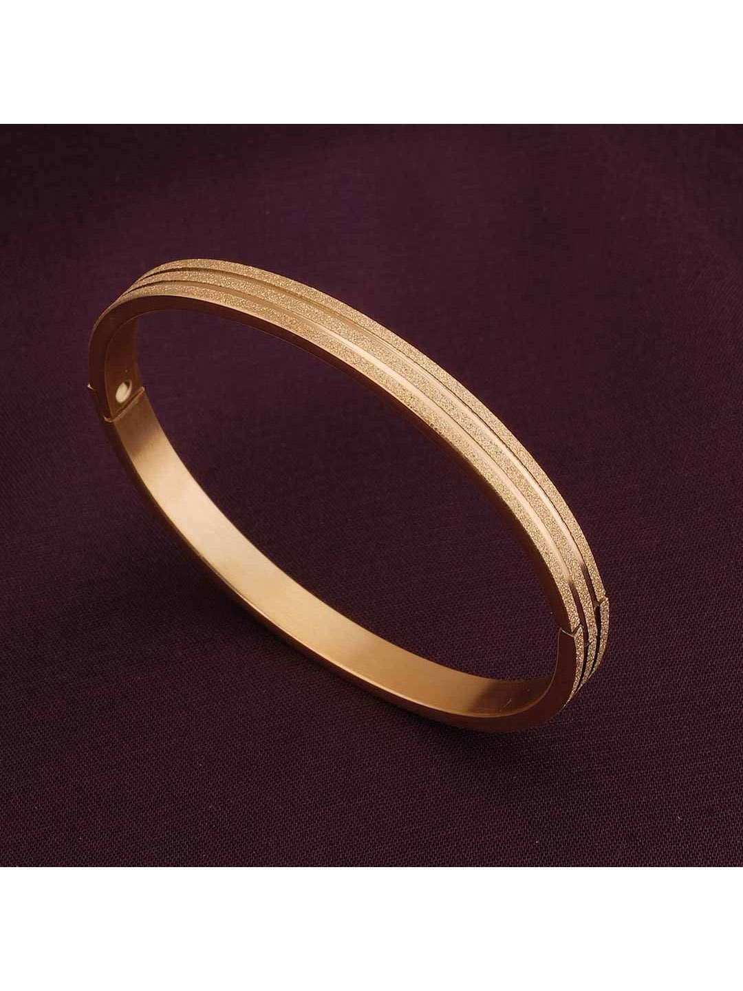 

PALMONAS Women Gold-Plated Bangle-Style Bracelet