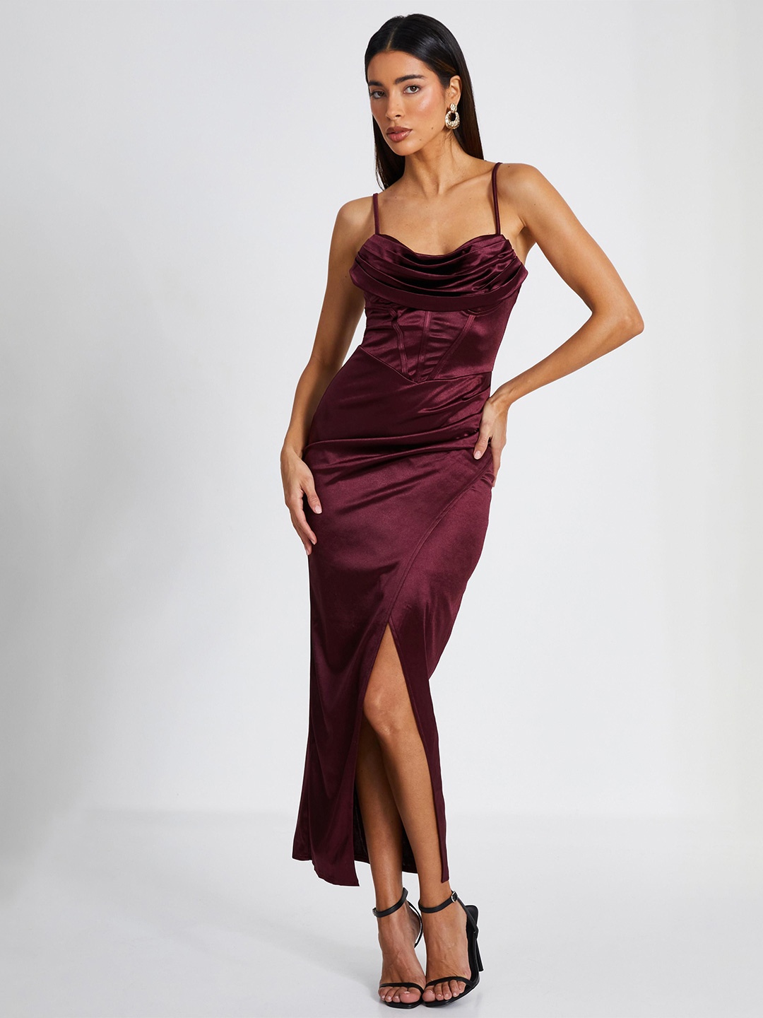 

QUIZ Bodycon Maxi Dress, Red