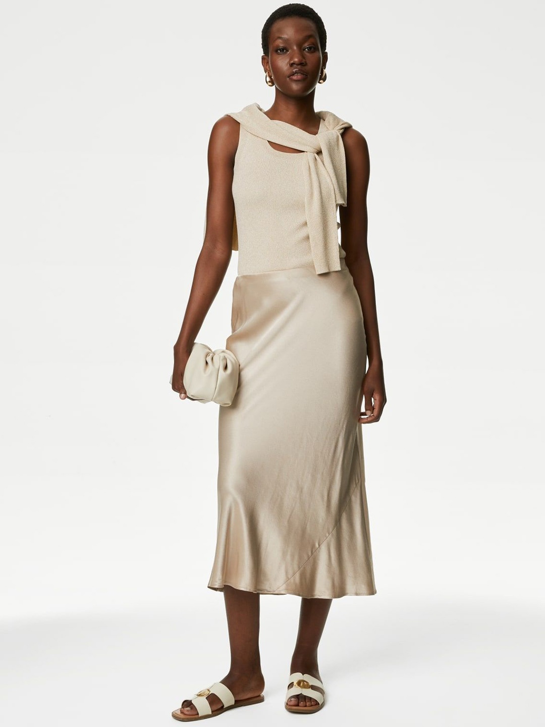 

Marks & Spencer Longline Top, Beige