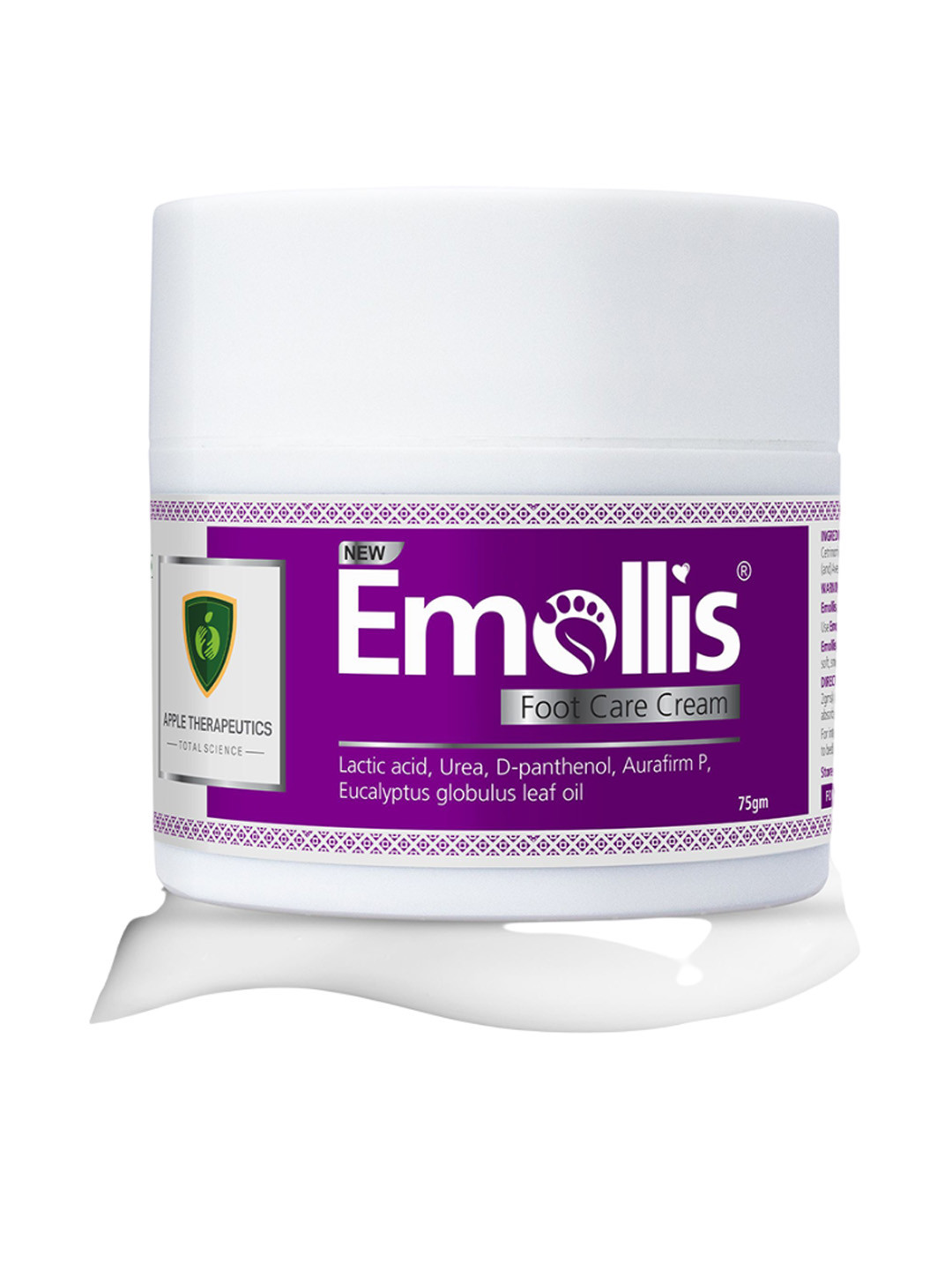 

Apple Therapeutics Emollis Foot Care Cream With Lactic Acid - 75g, Blue
