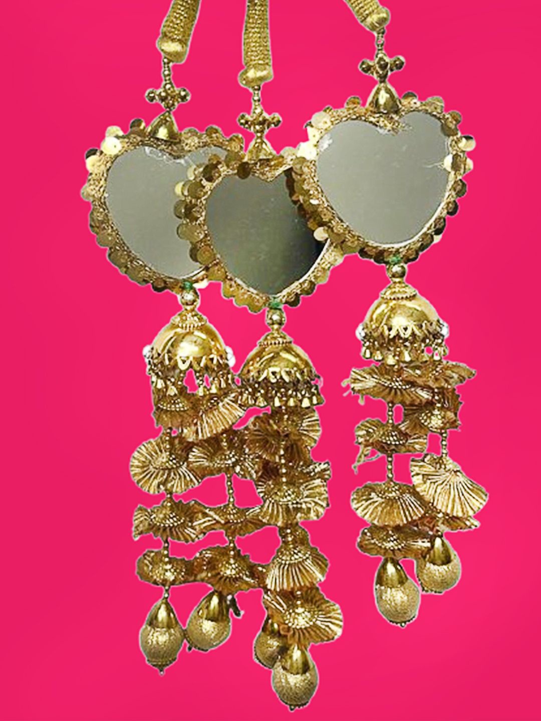

FIMBUL Women Bridal Parandi Hair Accessory Set, Gold