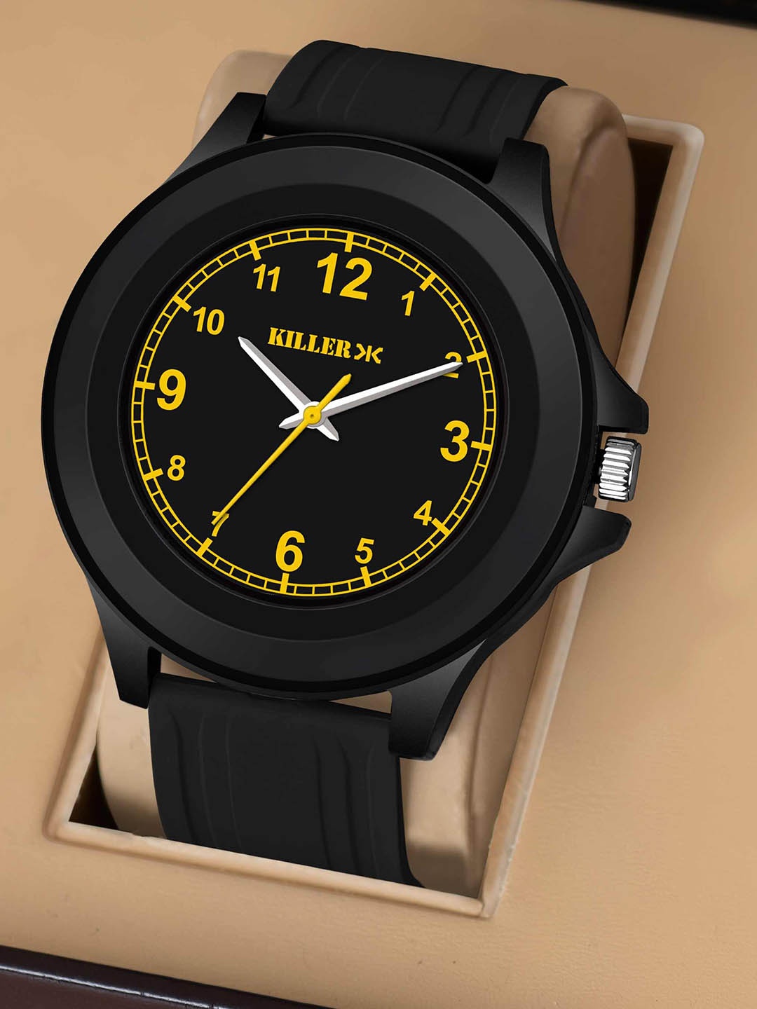 

Killer Men Dial & Straps Analogue Watch 0301BY Premium Black Designer watch