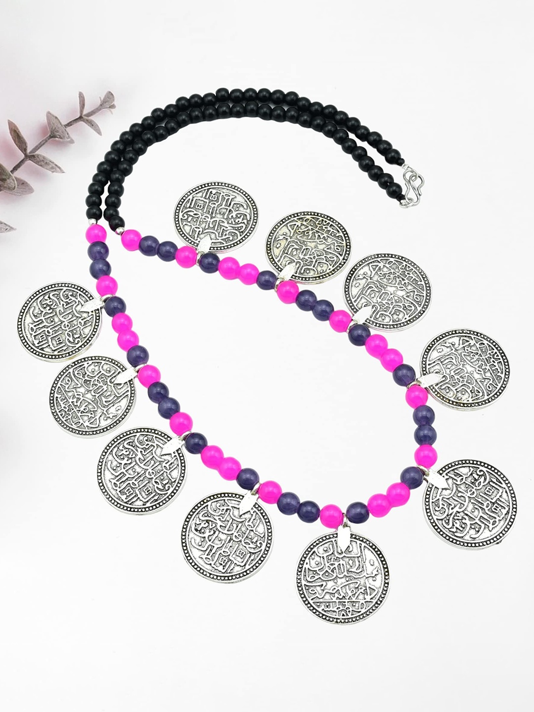 

HIGH TRENDZ Brass Necklace, Pink
