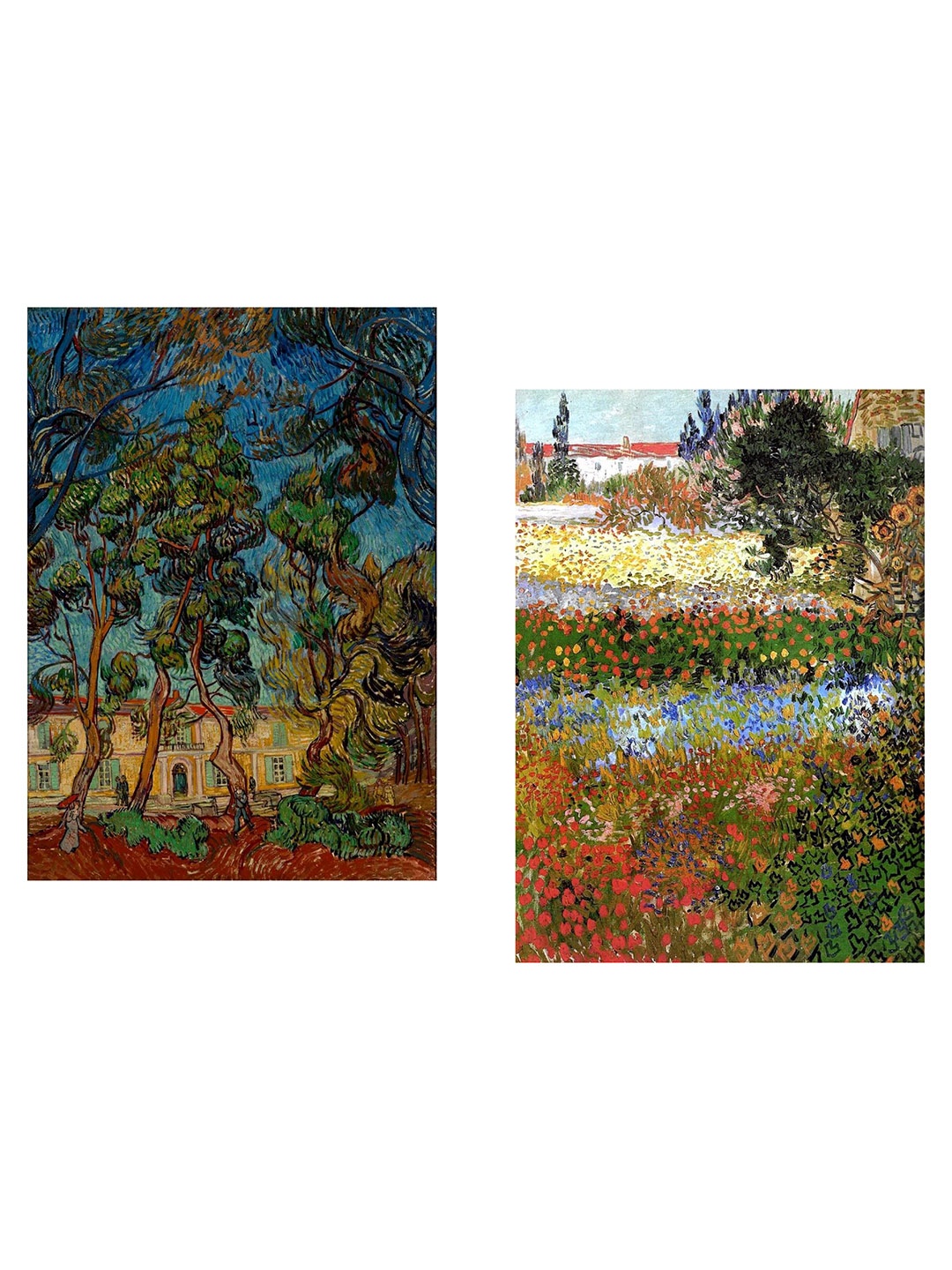 

Adventures India Blue & Red 2 Piece Wooden Wall Painting