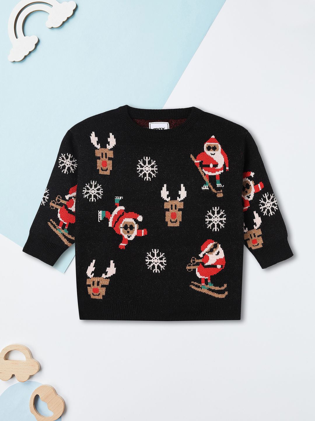

max Boys Humour and Comic Pullover, Black