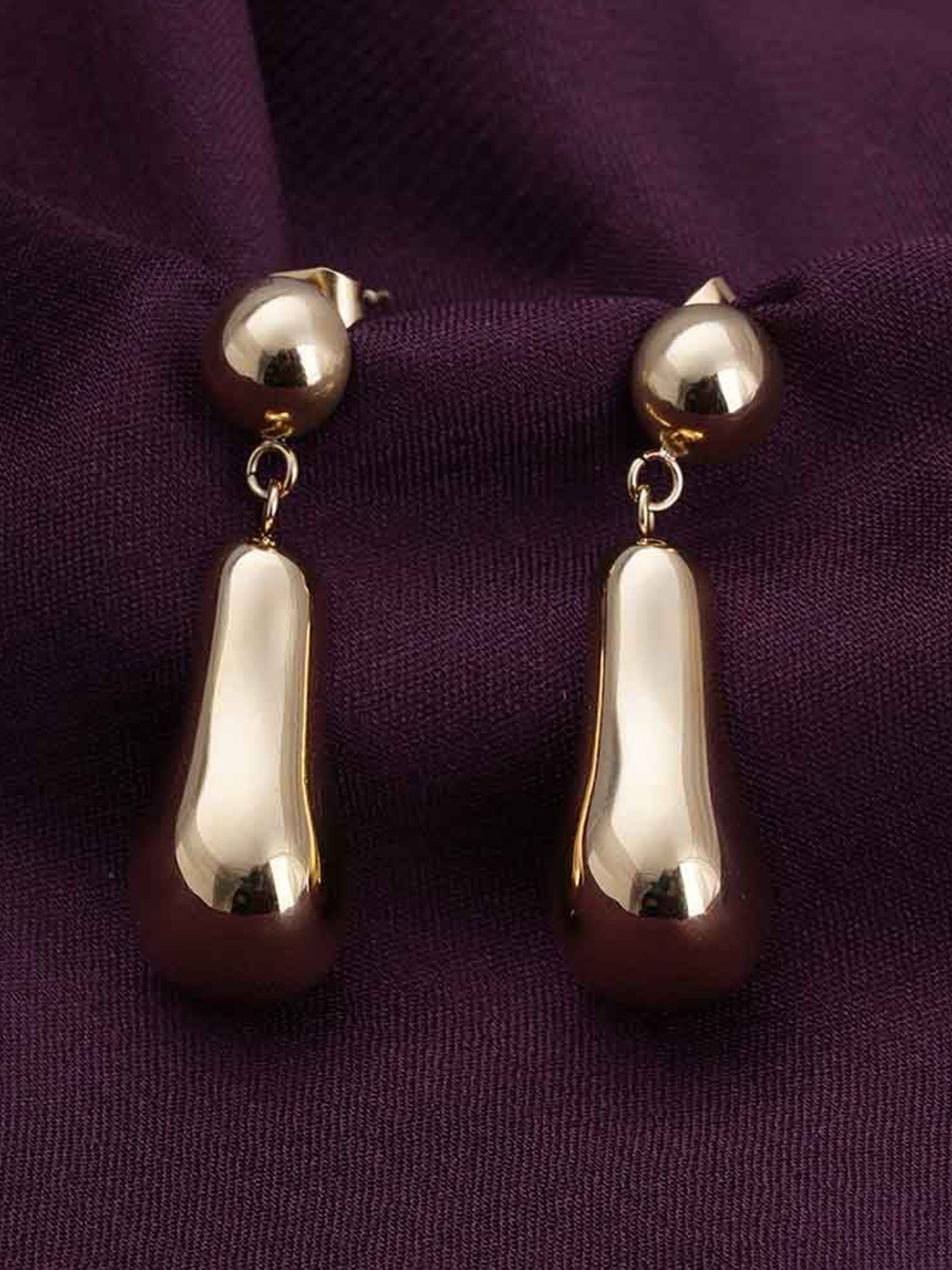 

PALMONAS Classic Drop Earrings, Gold