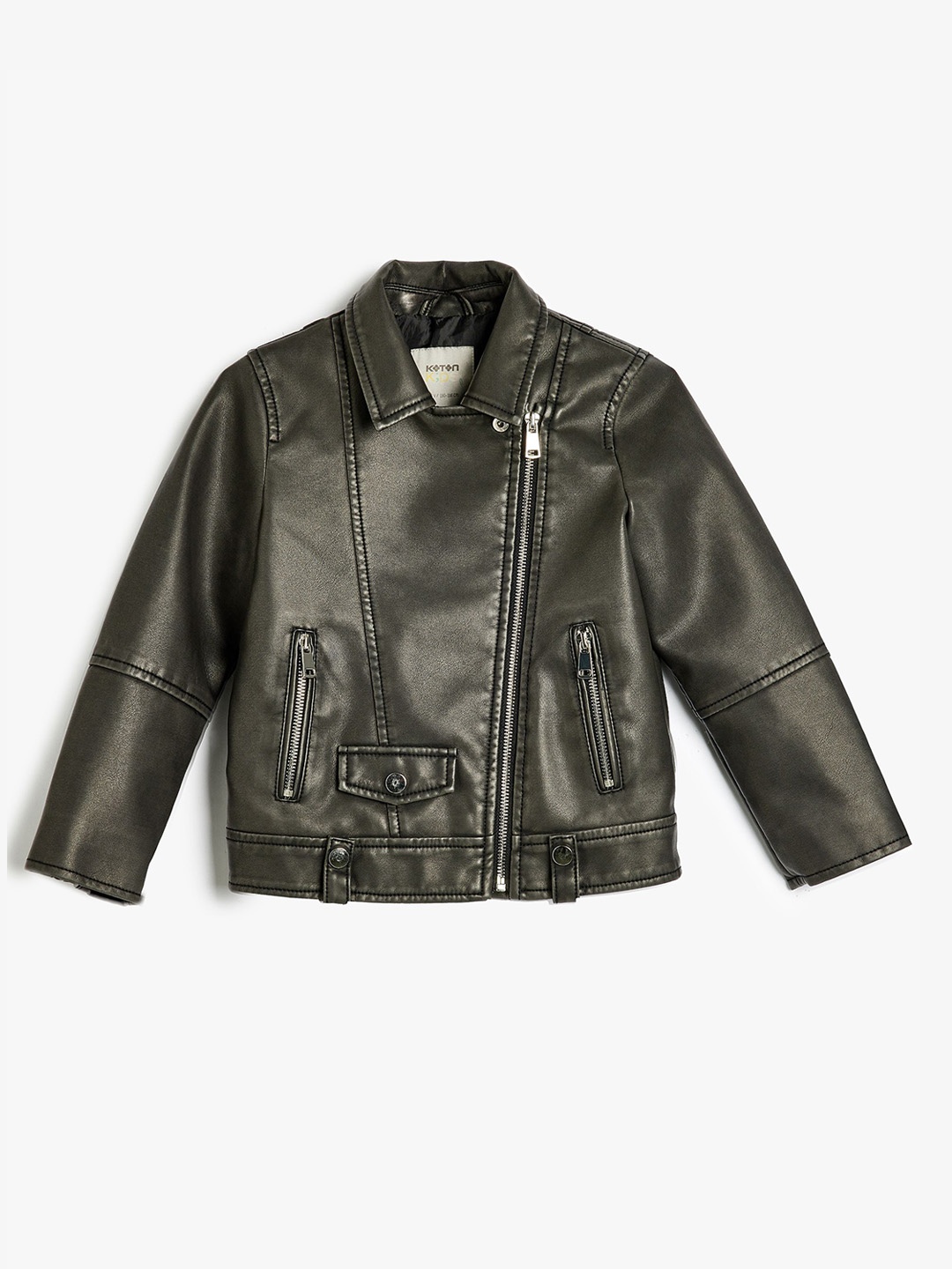 

Koton Girls Biker Jacket, Black