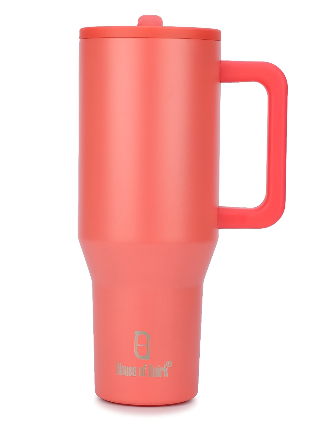 

HOUSE OF QUIRK Coral Single Stainless Steel Double Wall Vacuum Tumbler with Handle 1.2 L