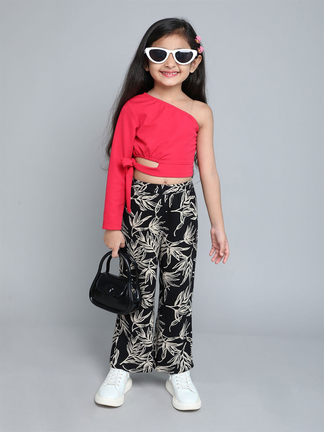 

taffykids Girls Top with Trousers, Pink