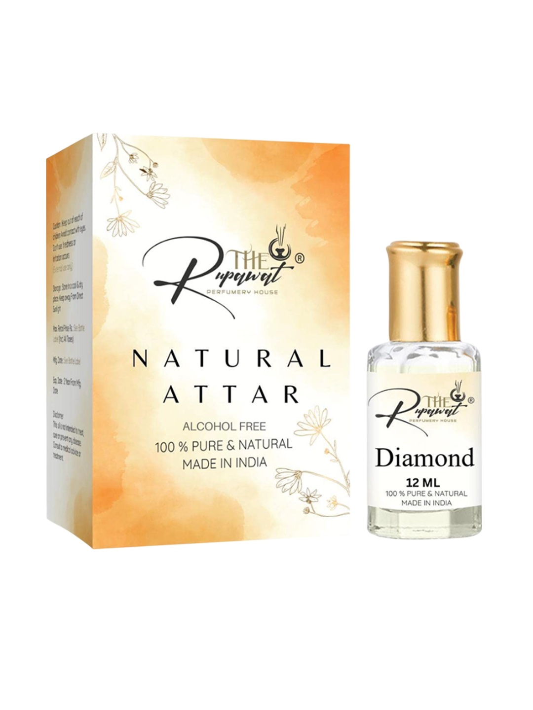 

THE RUPAWAT Diamond Perfumery House Attar - 12 ml, Transparent