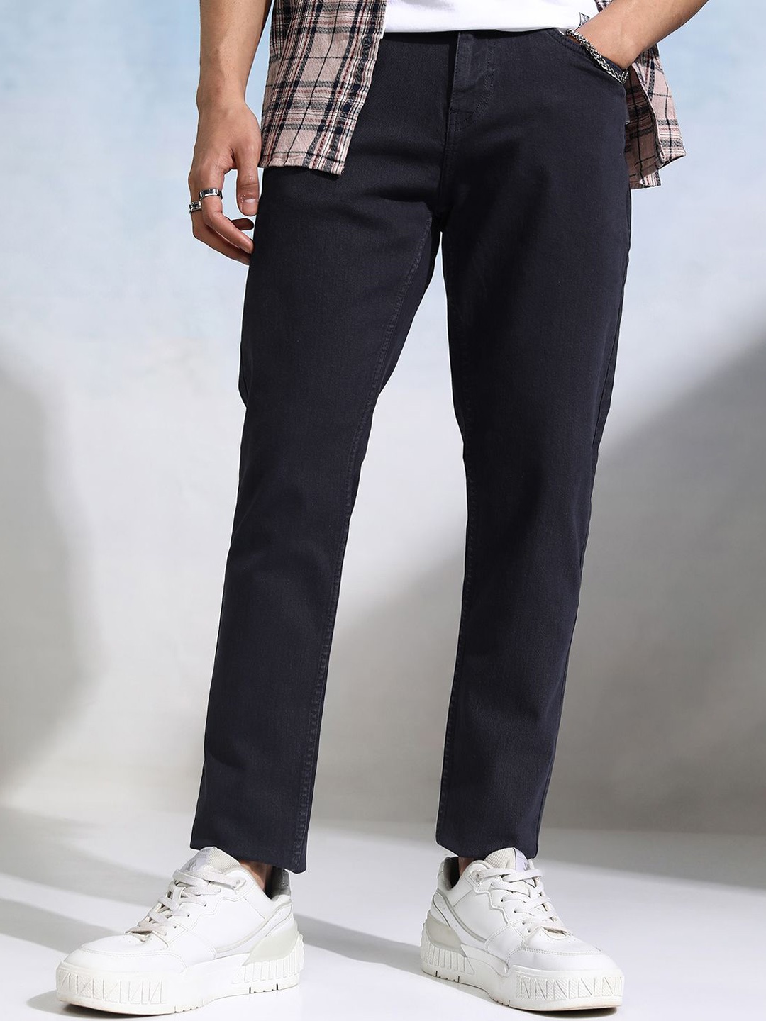 

HIGHLANDER Men Slim Fit Stretchable Jeans, Navy blue
