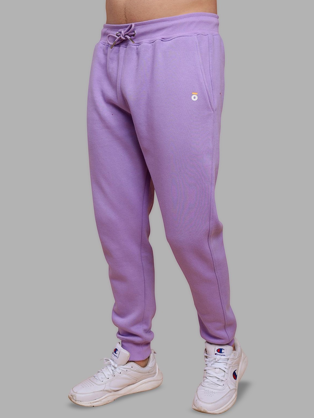 

PEPLOS Men Cotton Mid-Rise Regular Fit Joggers Track Pants, Lavender