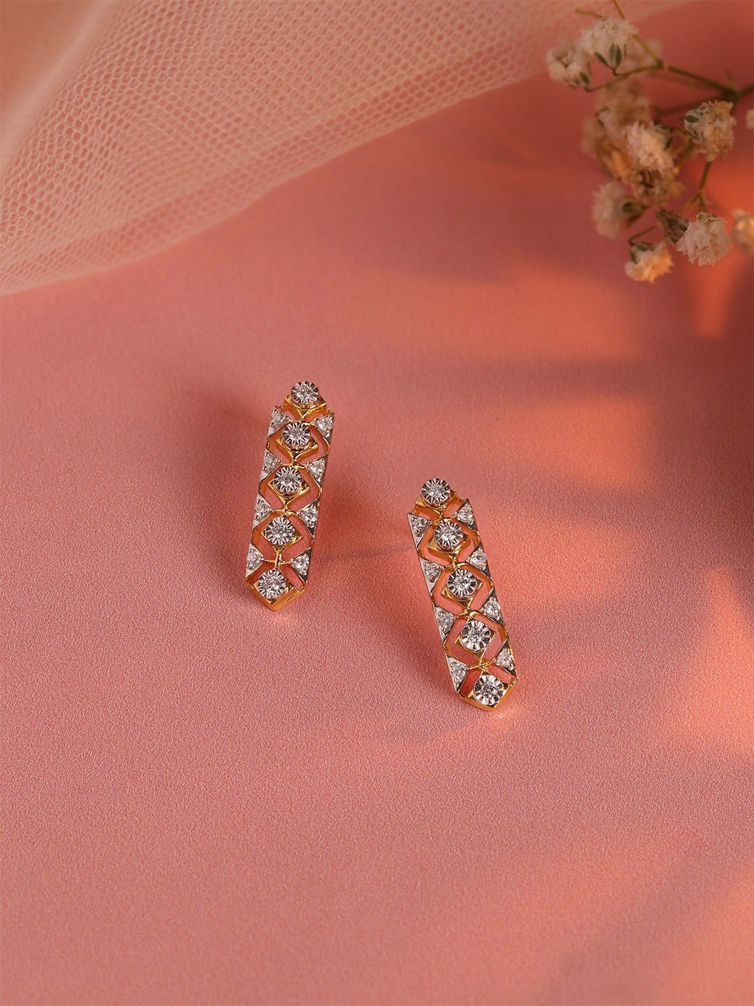 

Mia by Tanishq Women Yellow Earrings Gold 14 Kt