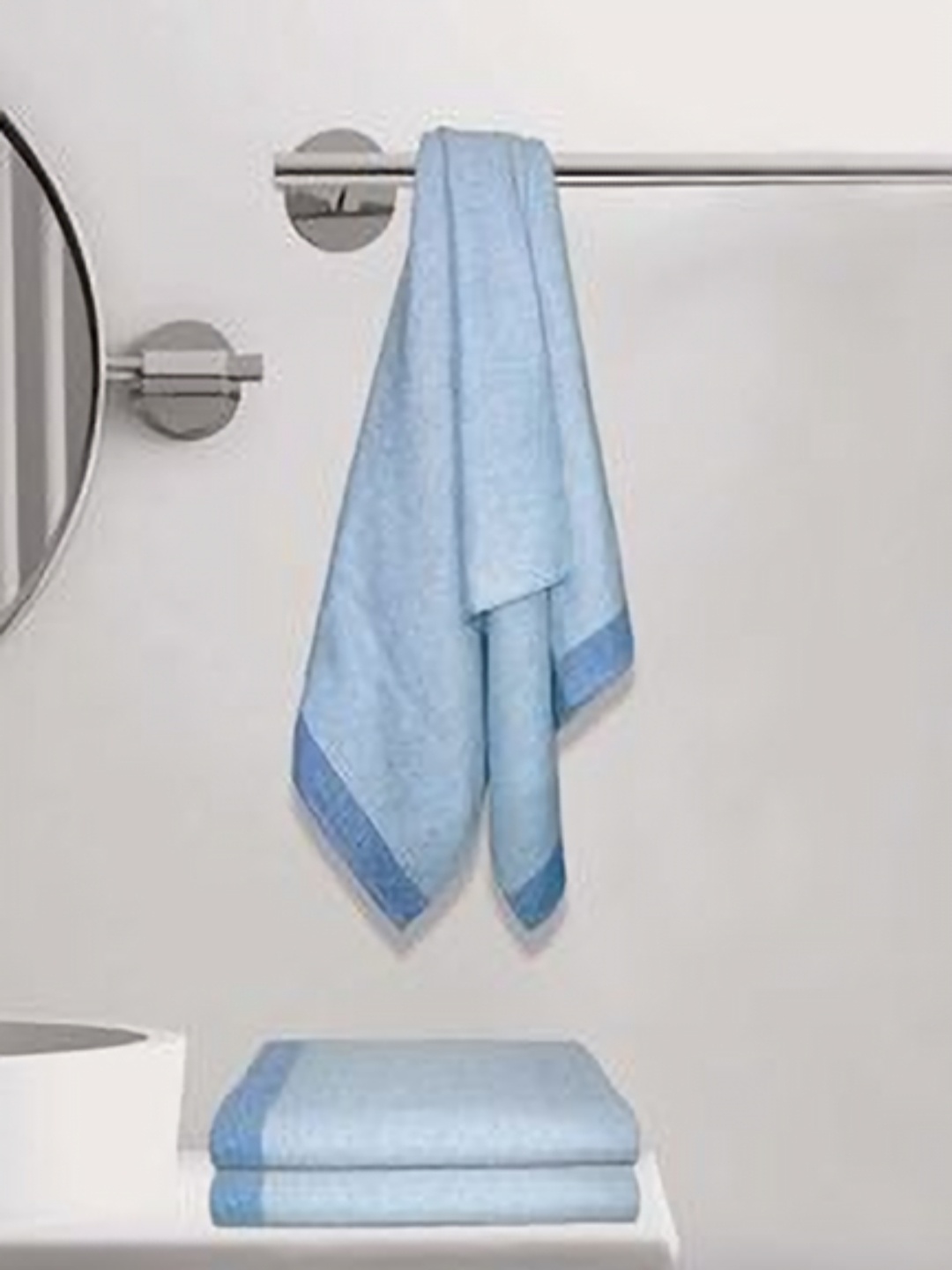 

Athom Living Blue 3 Cotton 210 GSM Bath Towel