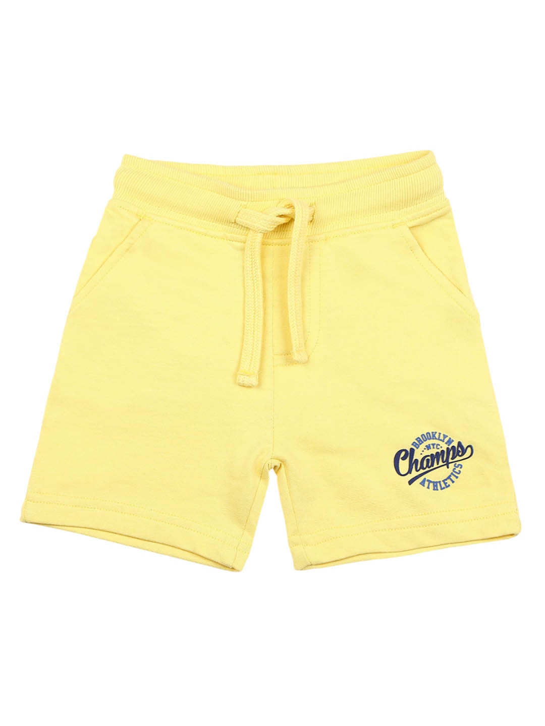 

Billion Boys Regular Fit Mid-Rise Cotton Shorts, Yellow