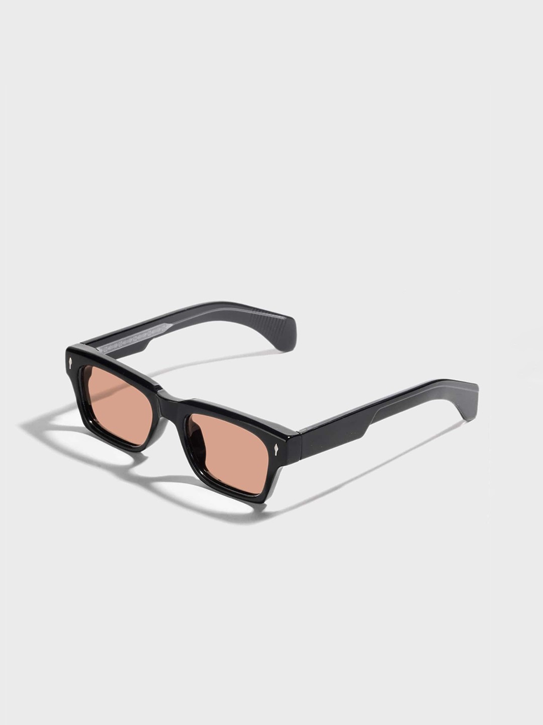 

SAM & MARSHALL Unisex Rectangle Sunglasses with UV Protected Lens RANN_PEACH_2870, Pink