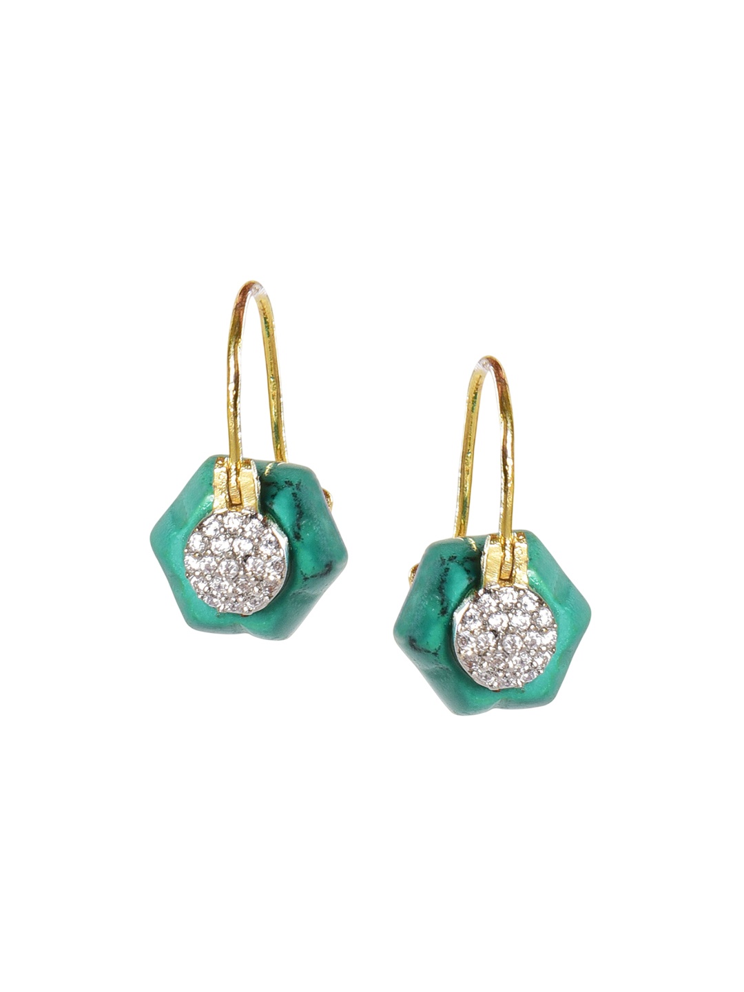 

Advitya by Shreya Contemporary Drop Earrings, Turquoise blue