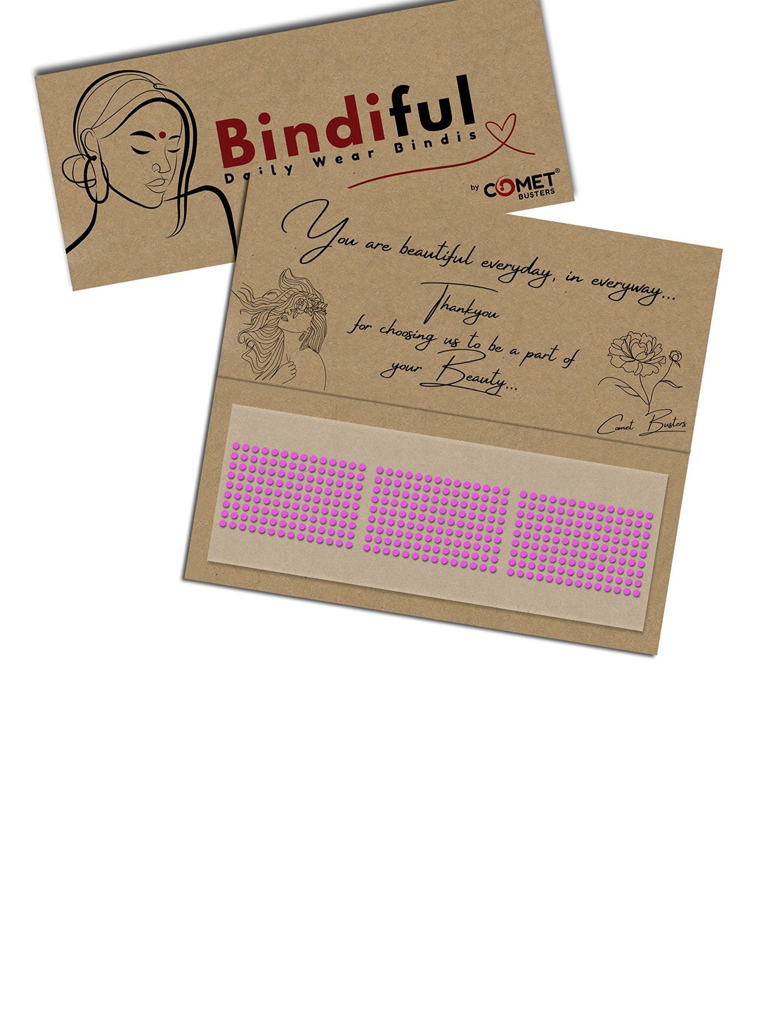 

Comet Busters Bindiful Traditional Bindi - Light Pink