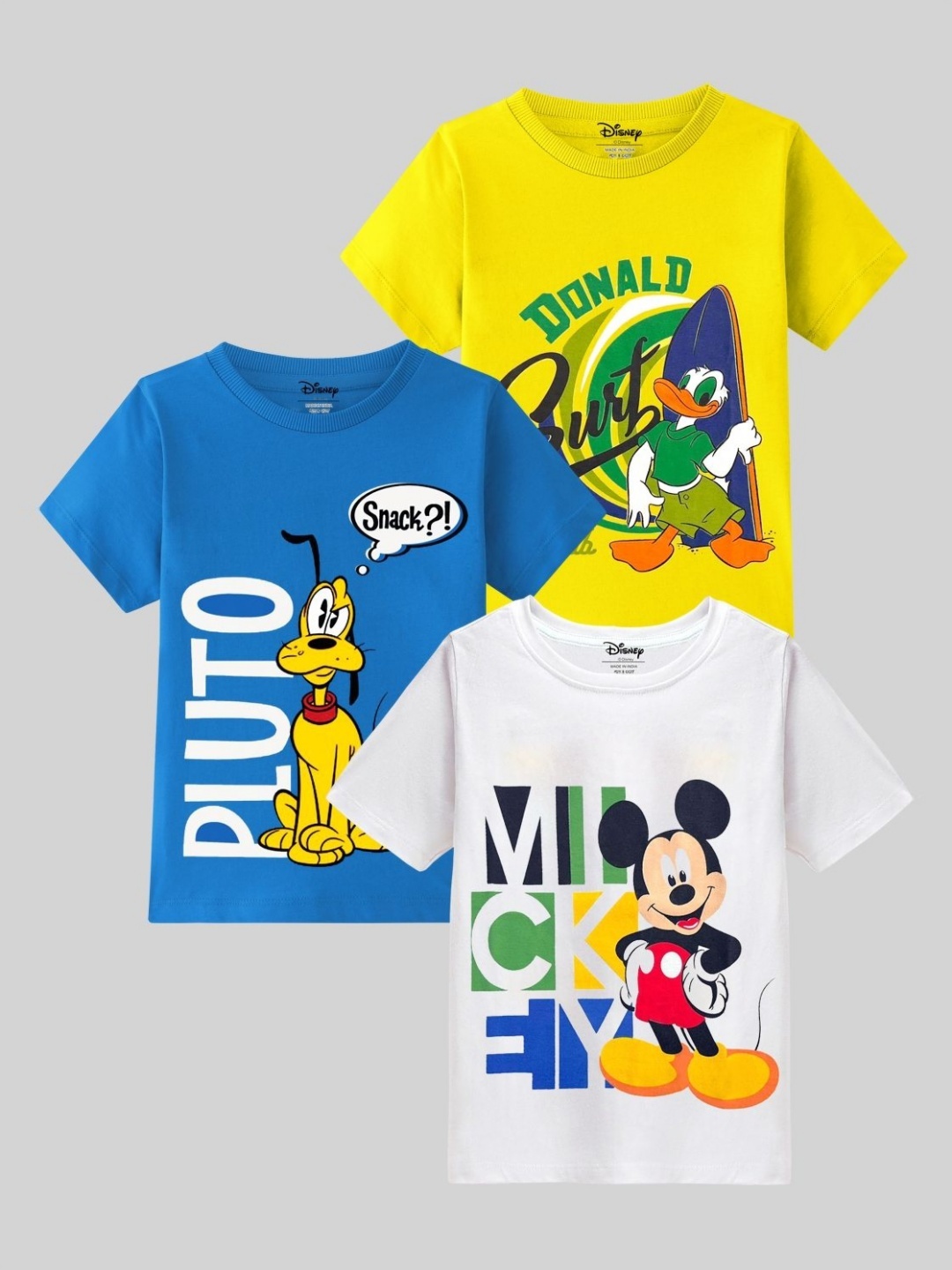 

Disney By Miss and Chief Boys 3 Printed Applique T-shirt, Multi