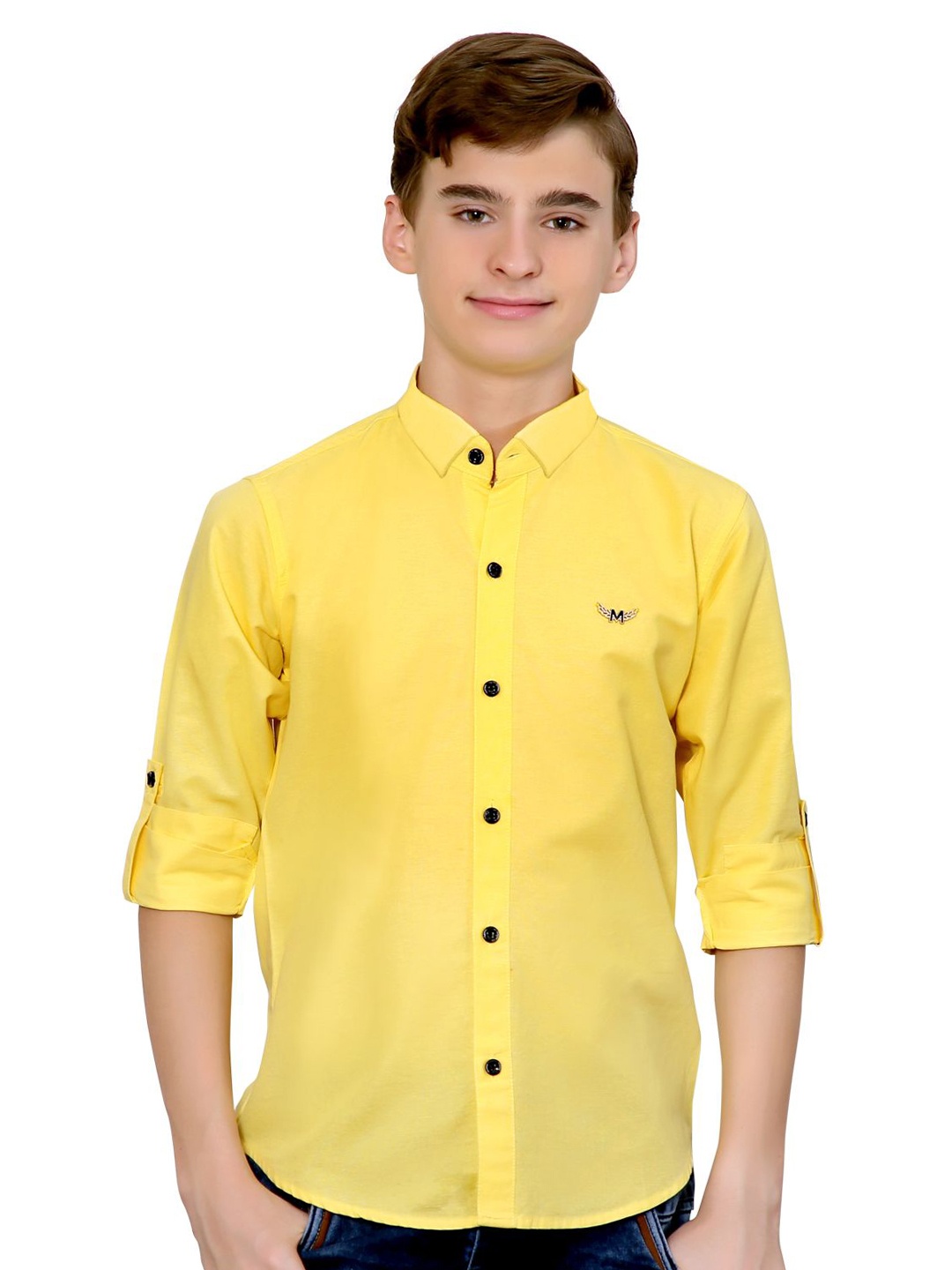 

MashUp Boys Classic Opaque Casual Shirt, Yellow