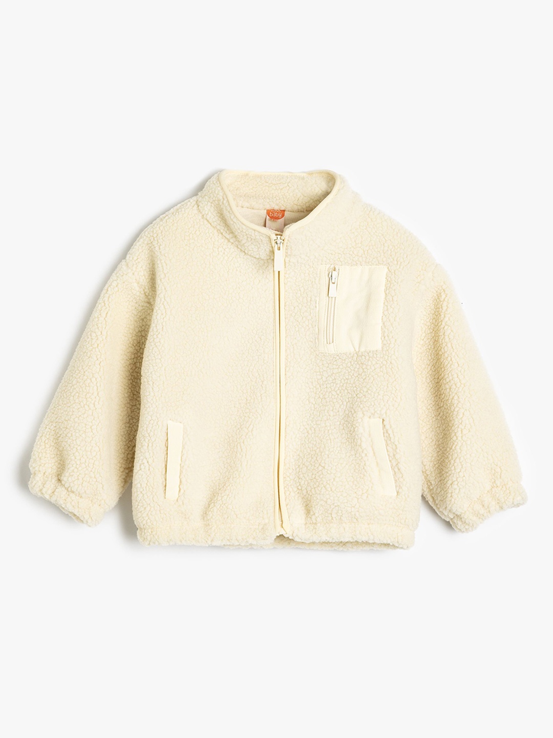 

Koton Girls Tailored Jacket with Patchwork, Beige