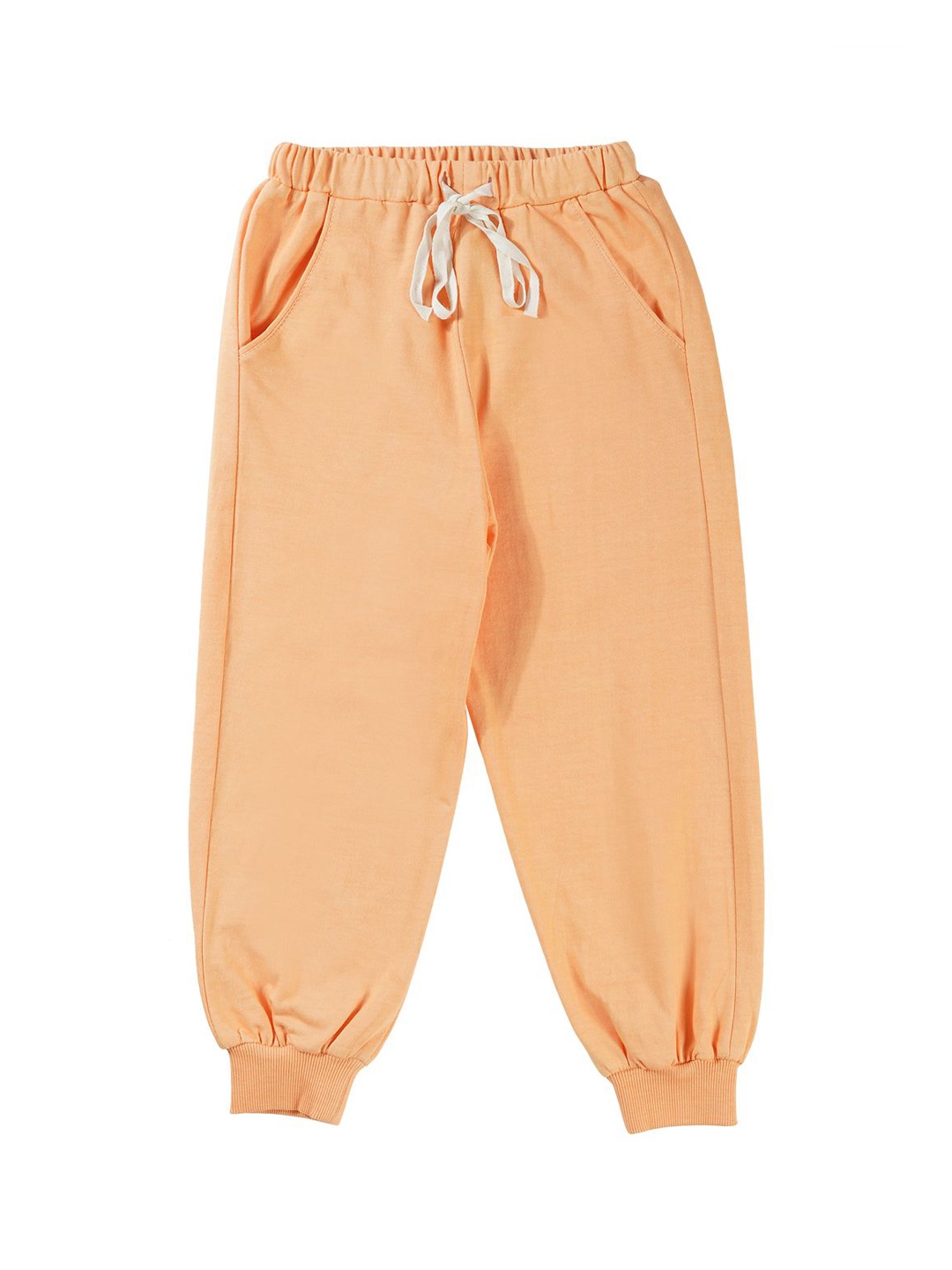 

EARTHY TWEENS Kids Regular Fit Cotton Joggers, Orange
